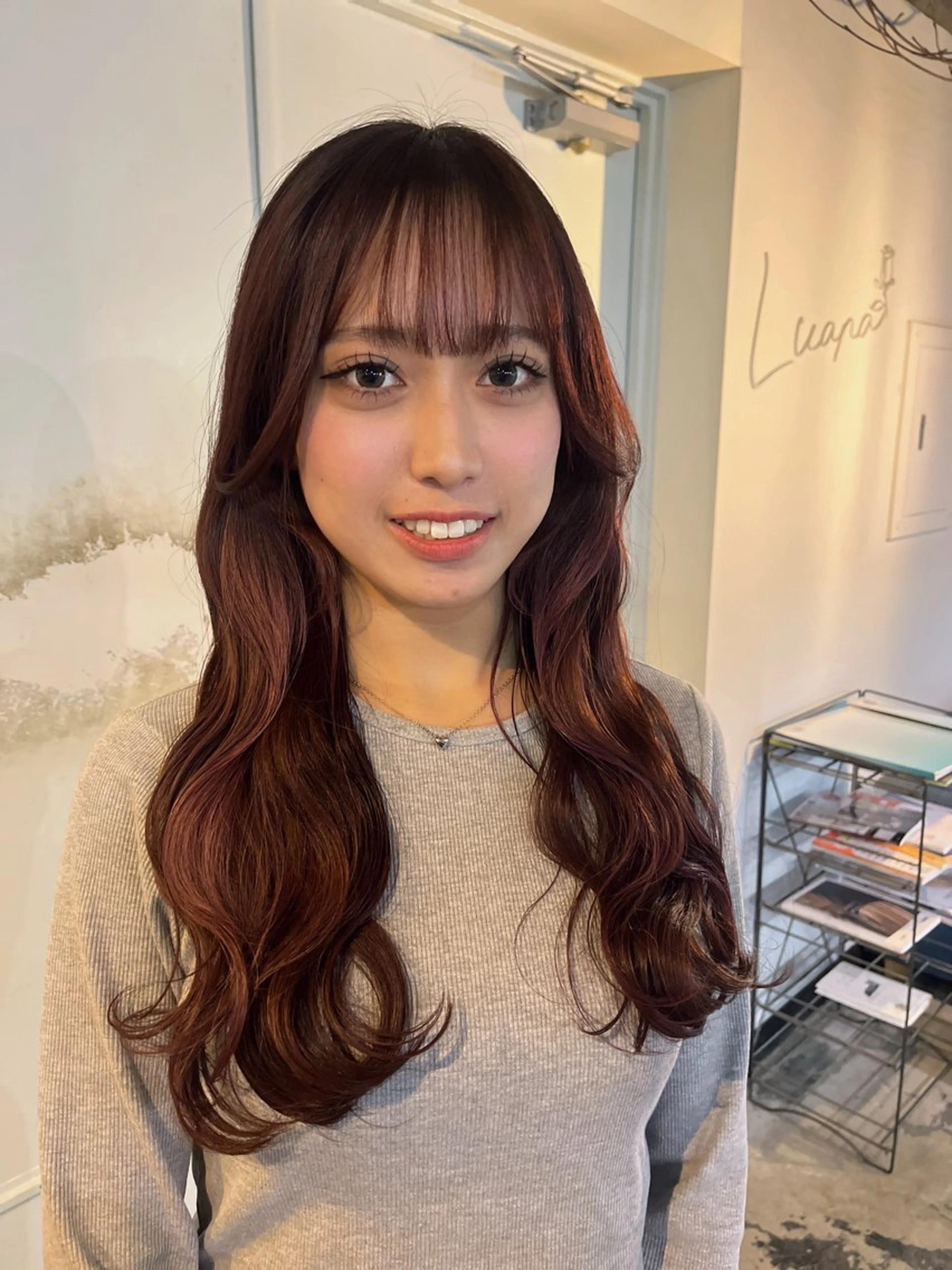 ロング カラー カット ヘアカラー トリートメント ✿YUNA✿ 《お手軽イメチェン》のヘアスタイル