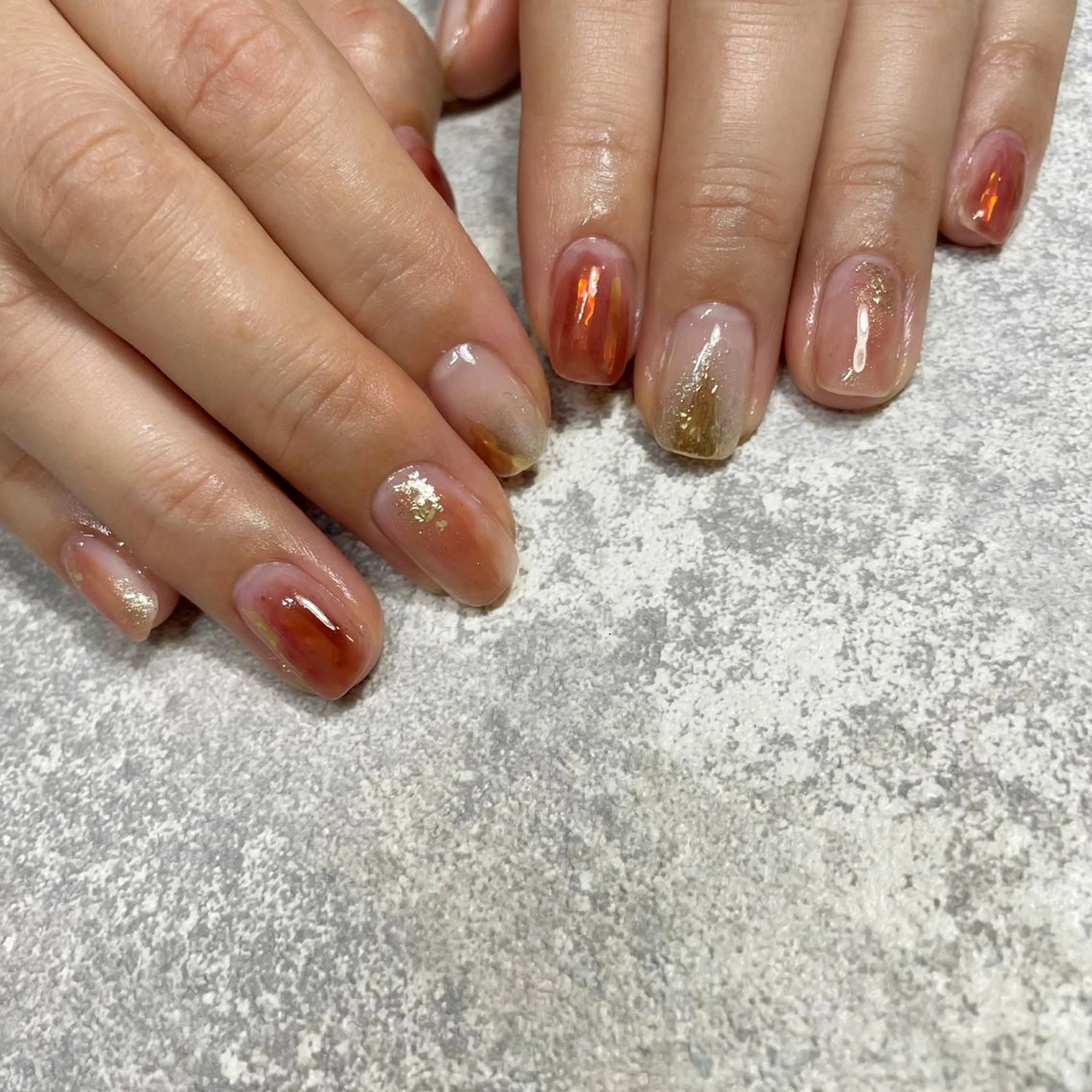 ネイル ニュアンスネイル ハンドネイル 舟橋 恭子のネイルデザイン