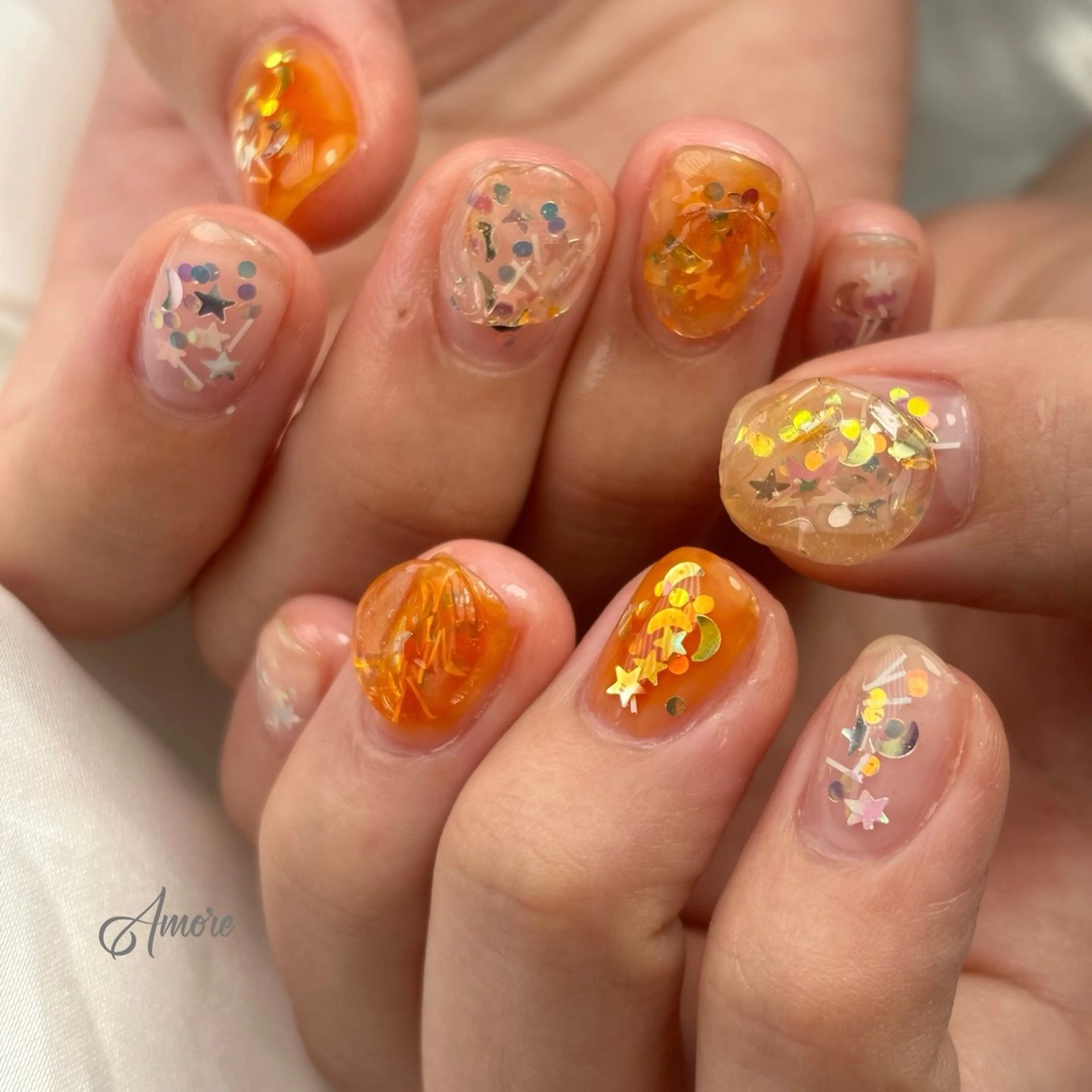 ネイル ジェルネイル キラキラネイル 韓国ネイル マグネットネイル パラジェル You kyehwaのネイルデザイン