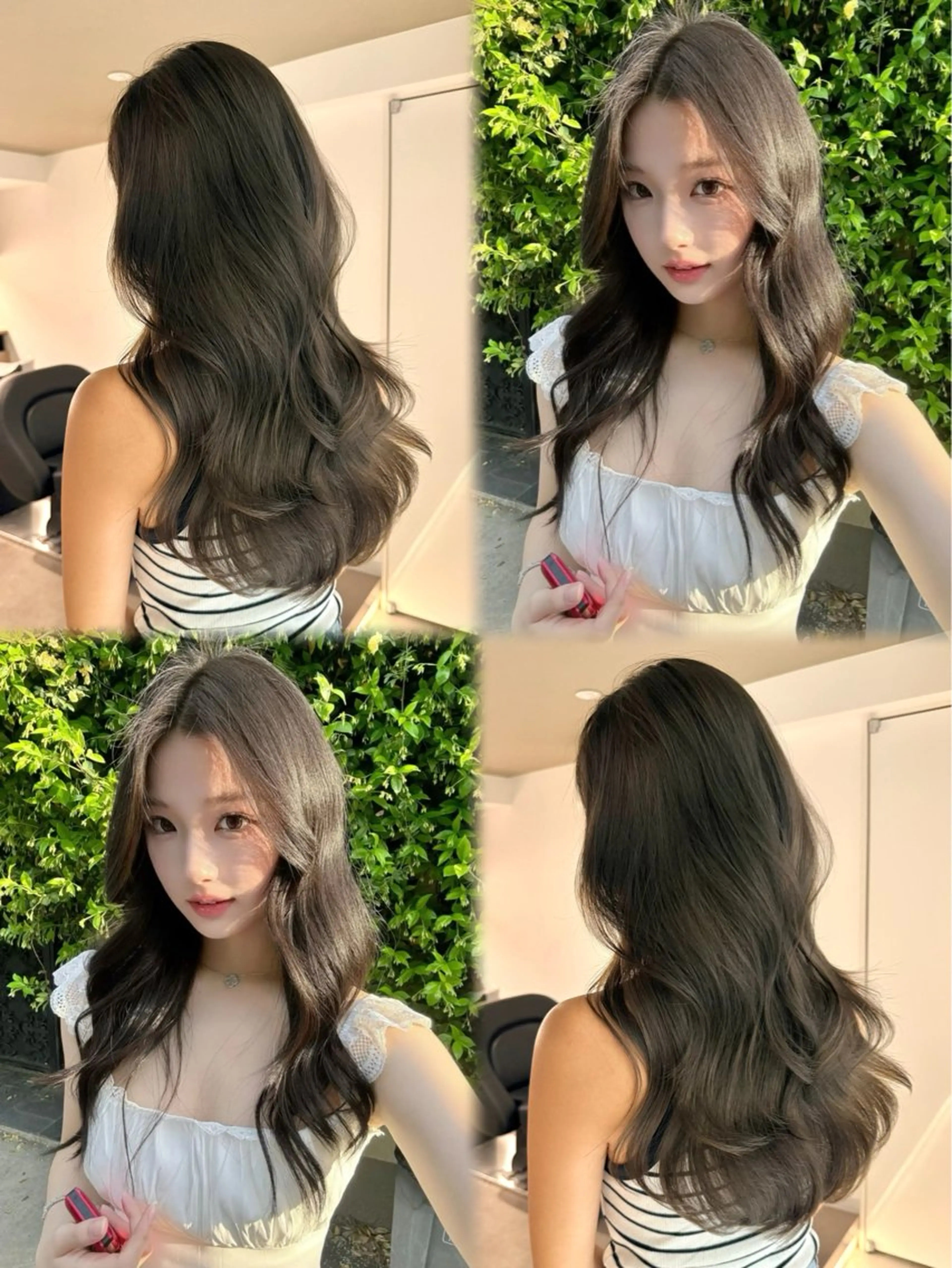 ロング カラー ベージュカラー ブリーチ ブラウンカラー ケアブリーチ カシス カット ヘアカラー トリートメント 🎀透明感× 赤み消し🎀正源のヘアスタイル