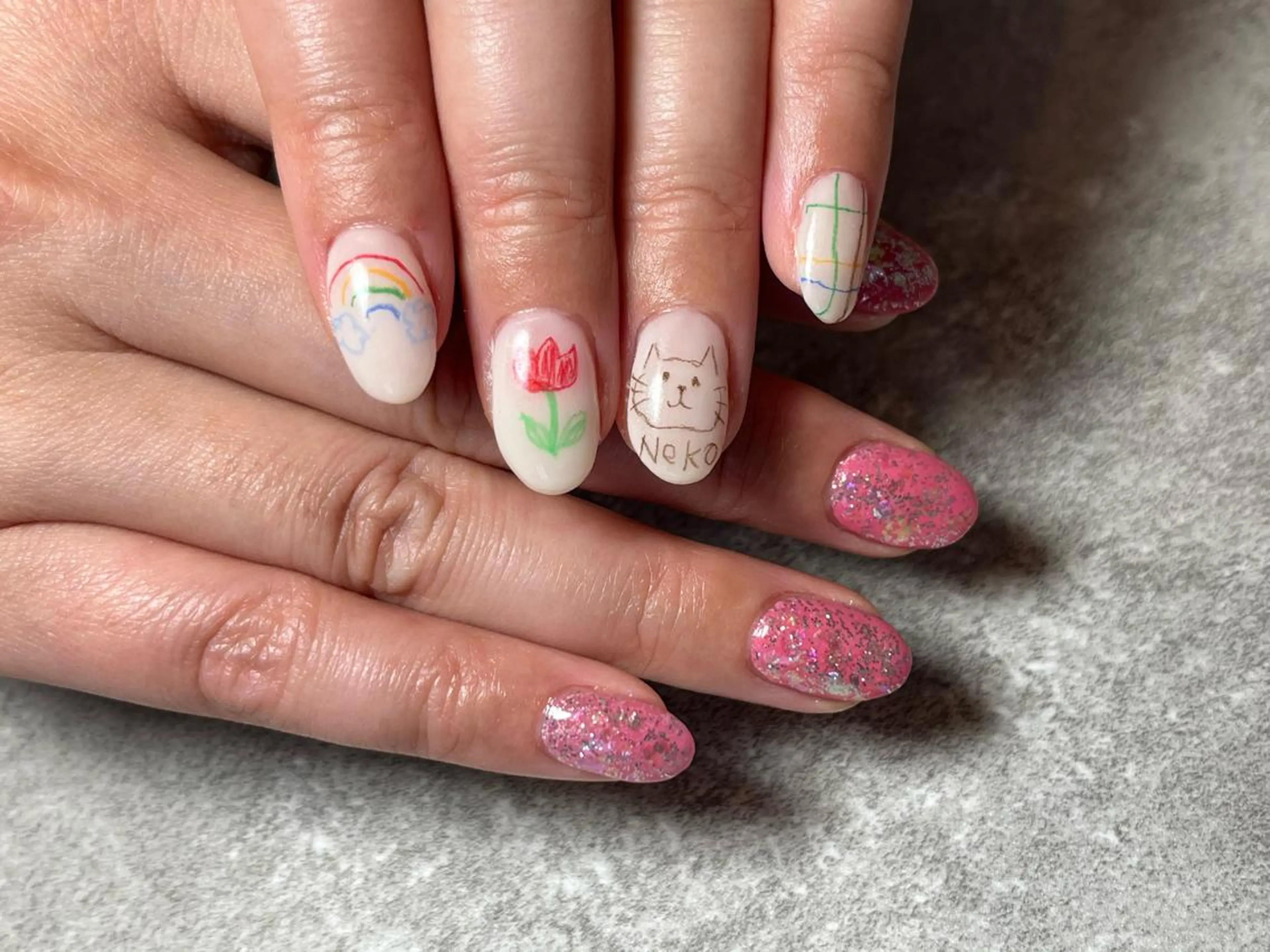 ネイル Sun Brown サンブラウンのマツエク・マツパデザイン