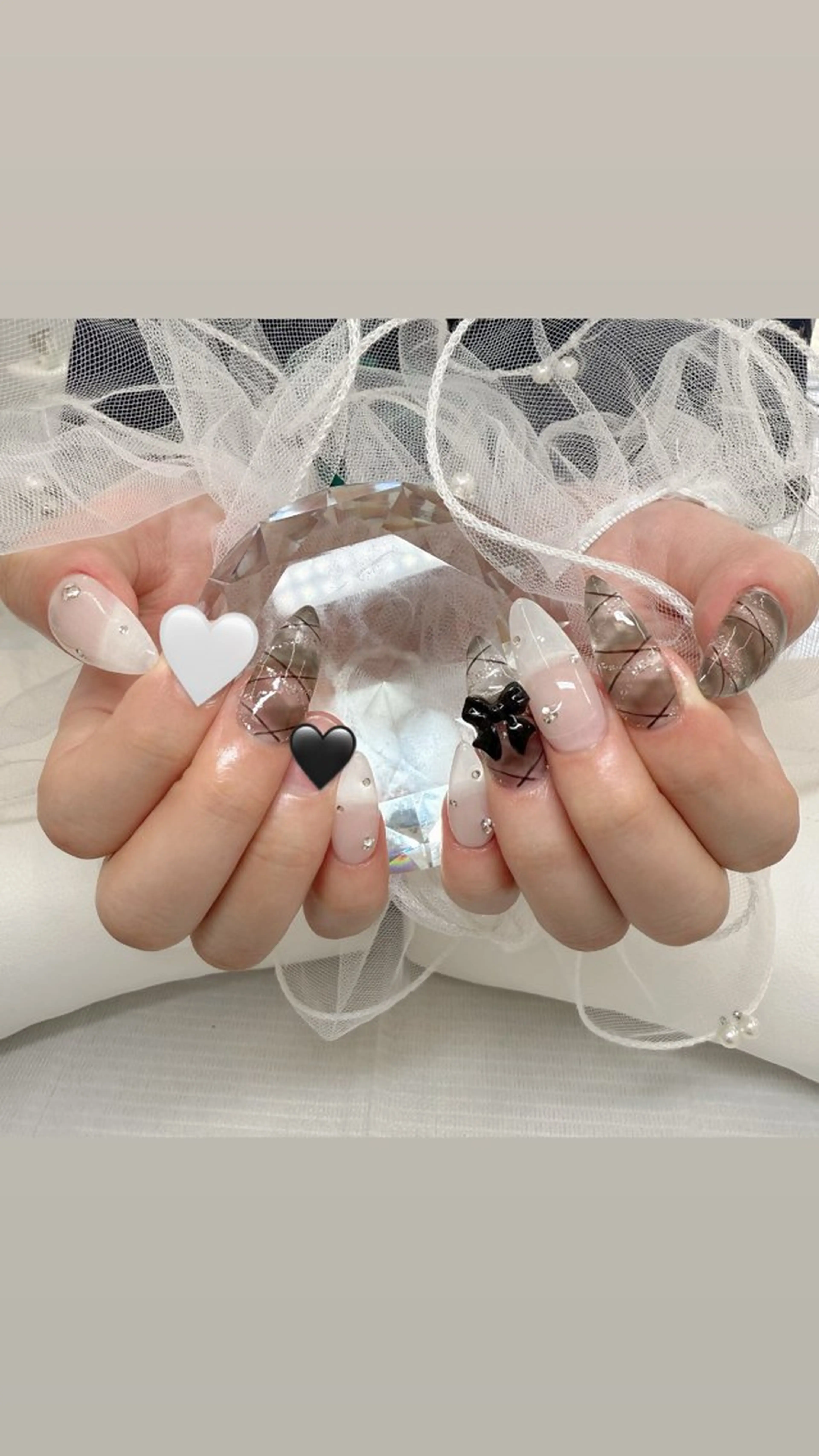 ネイル 長さ出し ロングネイル Amie NAILのネイルデザイン