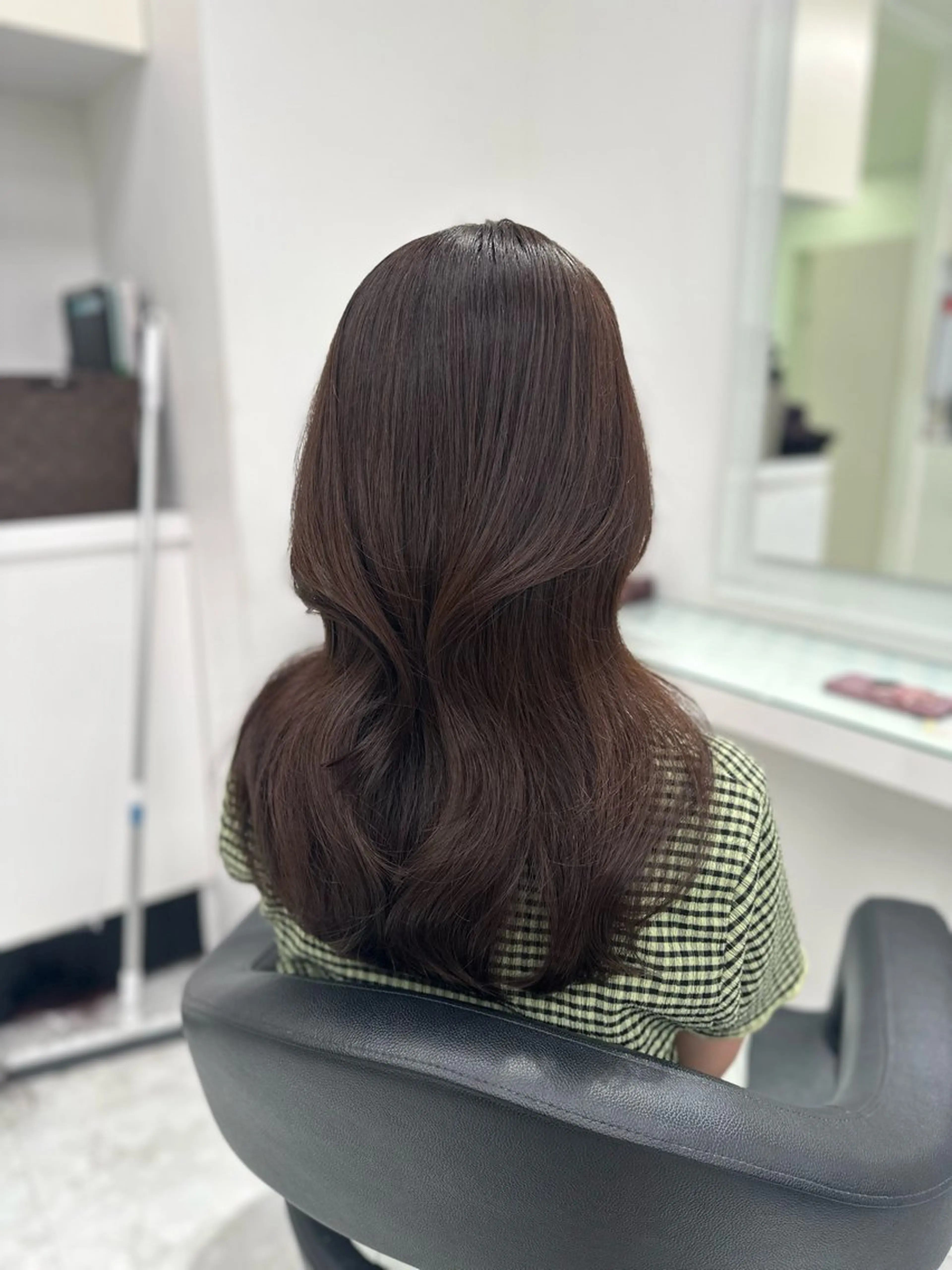 セミロング カラー ヘアカラー トリートメント ヘッドスパ ヘアセット ❄最強かわいいカラー ❄️MINA❄️のヘアスタイル