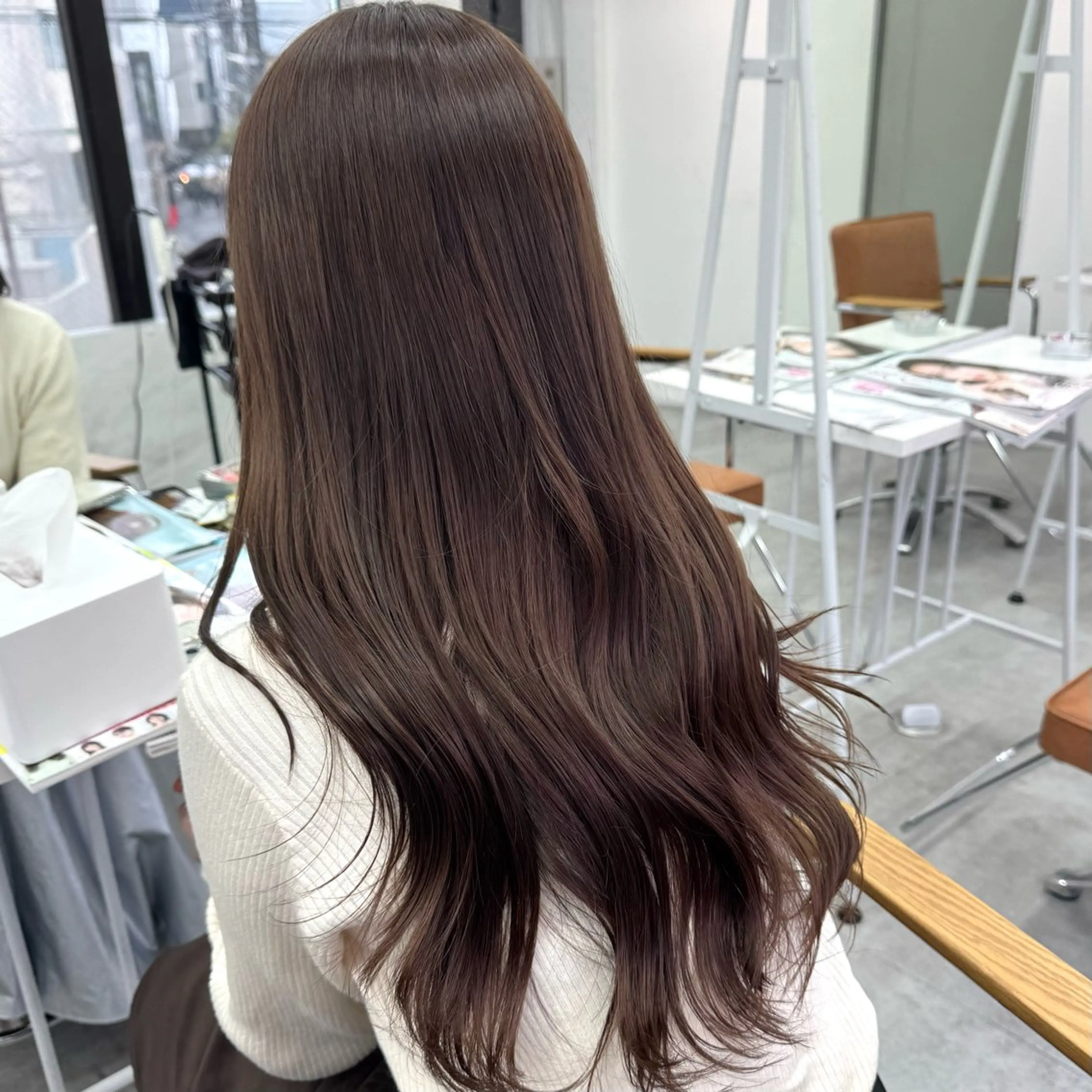 ロング カラー ヘアアレンジ ヘアカラー ブリーチなしカラー /新百合ヶ丘/安形翔のヘアスタイル