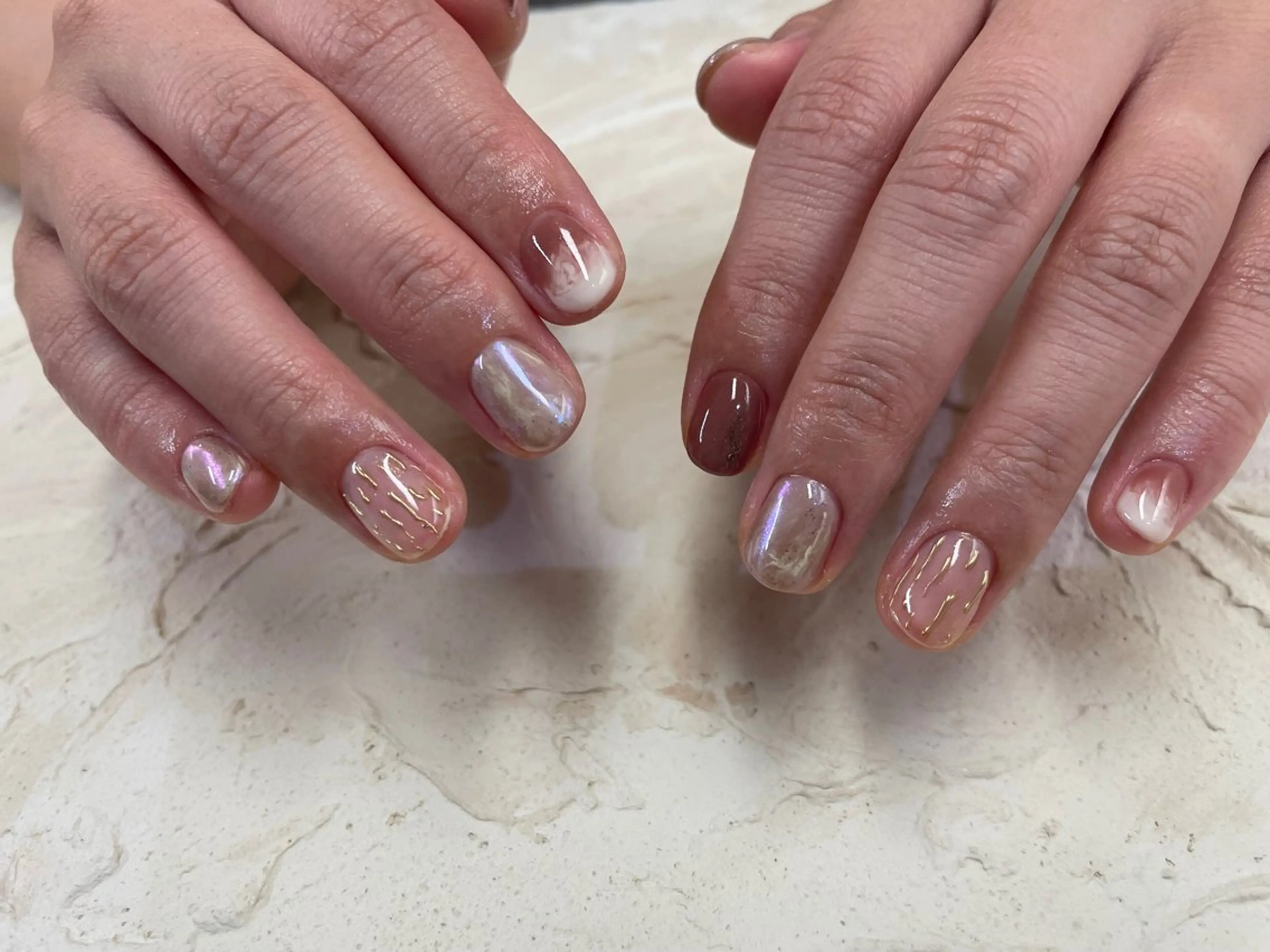 ネイル ニュアンスネイル nailpark_ MITSUMEのネイルデザイン