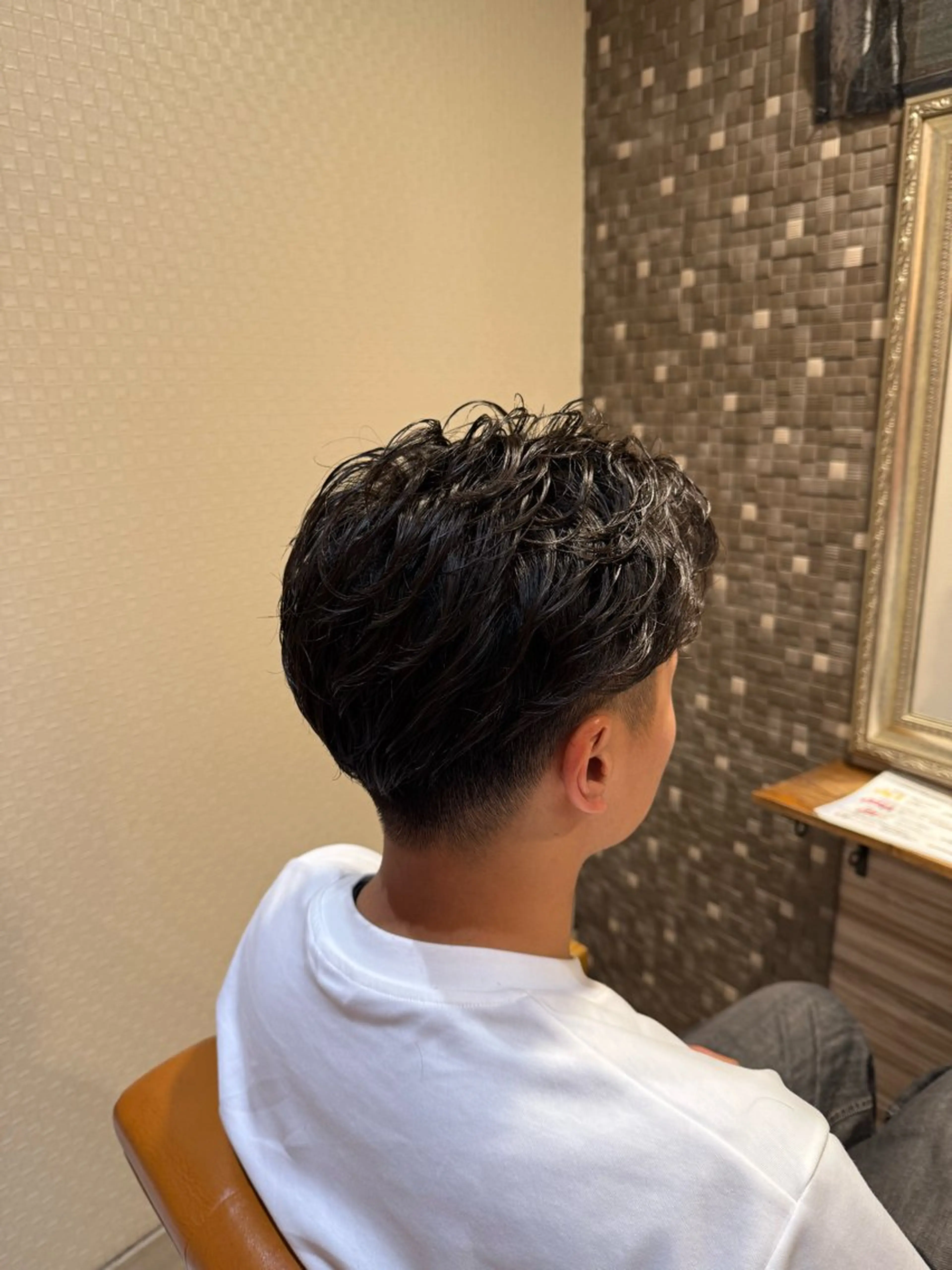 ミディアム パーマ メンズ カット パーマ 🫧艶髪職人/相模 大野/新井公輔🫧のヘアスタイル