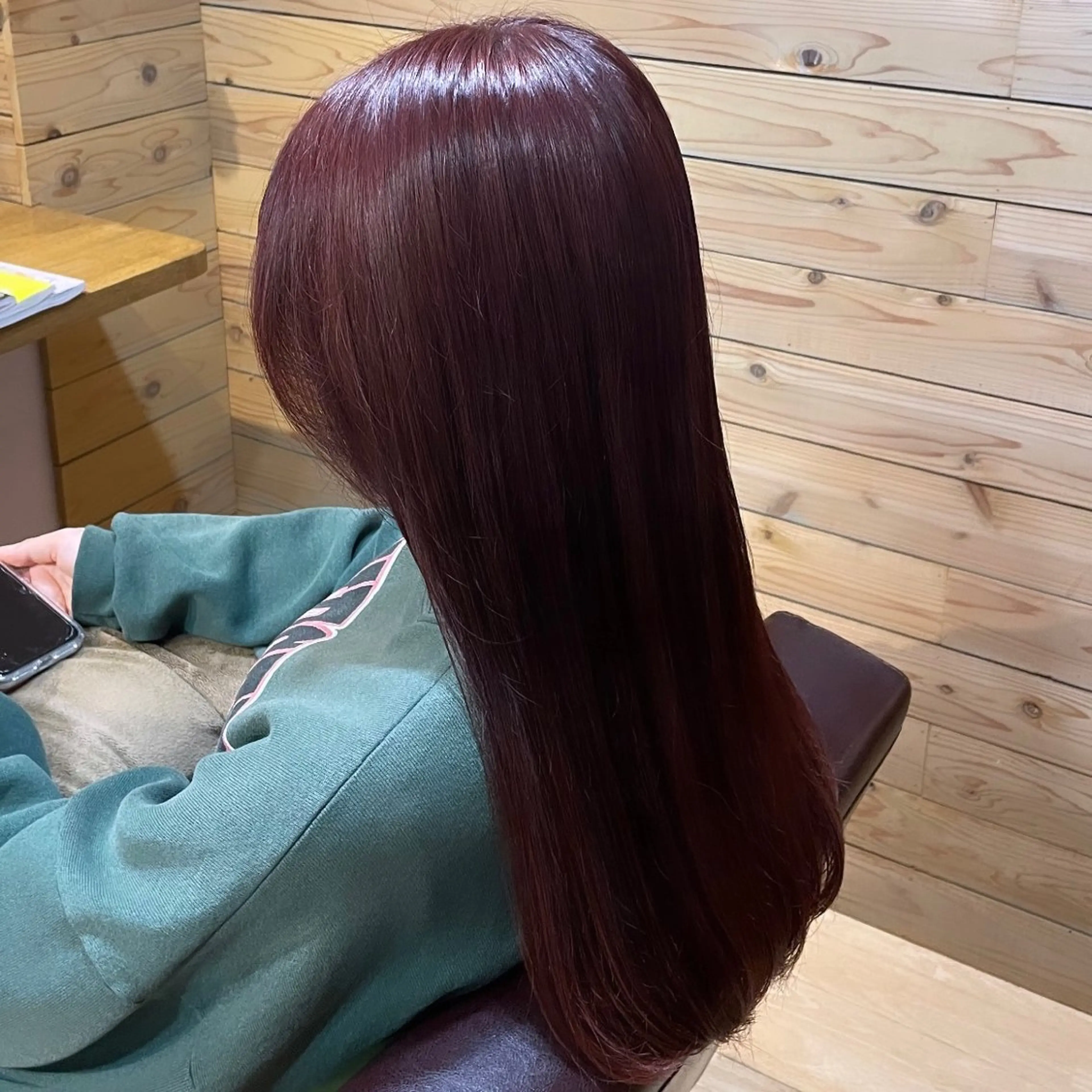 ロング カラー ピンクカラー レッドカラー ヘアカラー トリートメント hair room nico所属・山口美容室/ nico/shionのヘアスタイル