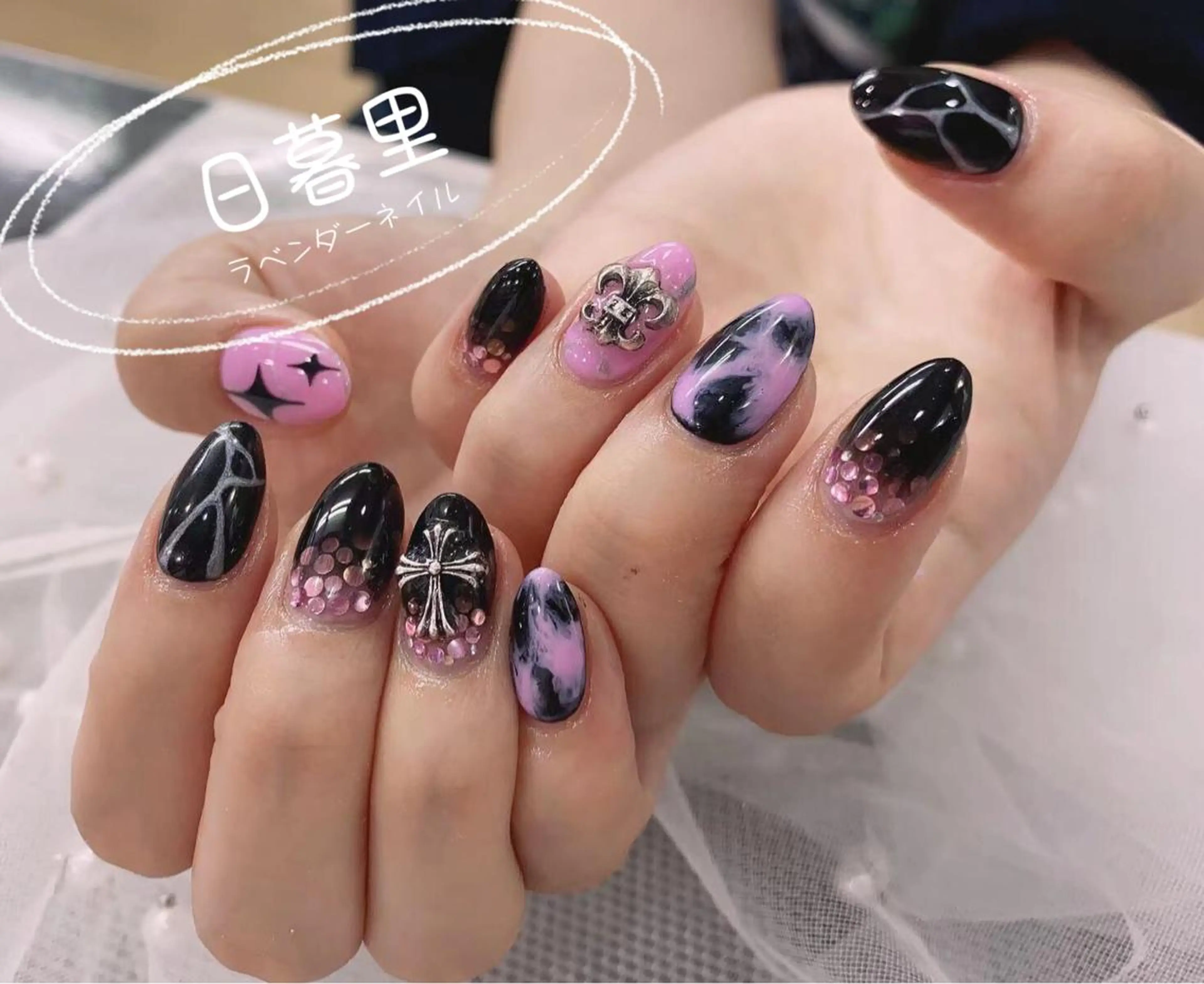 ネイル ラベンダー💖日暮里 ルル💖ネイルのネイルデザイン