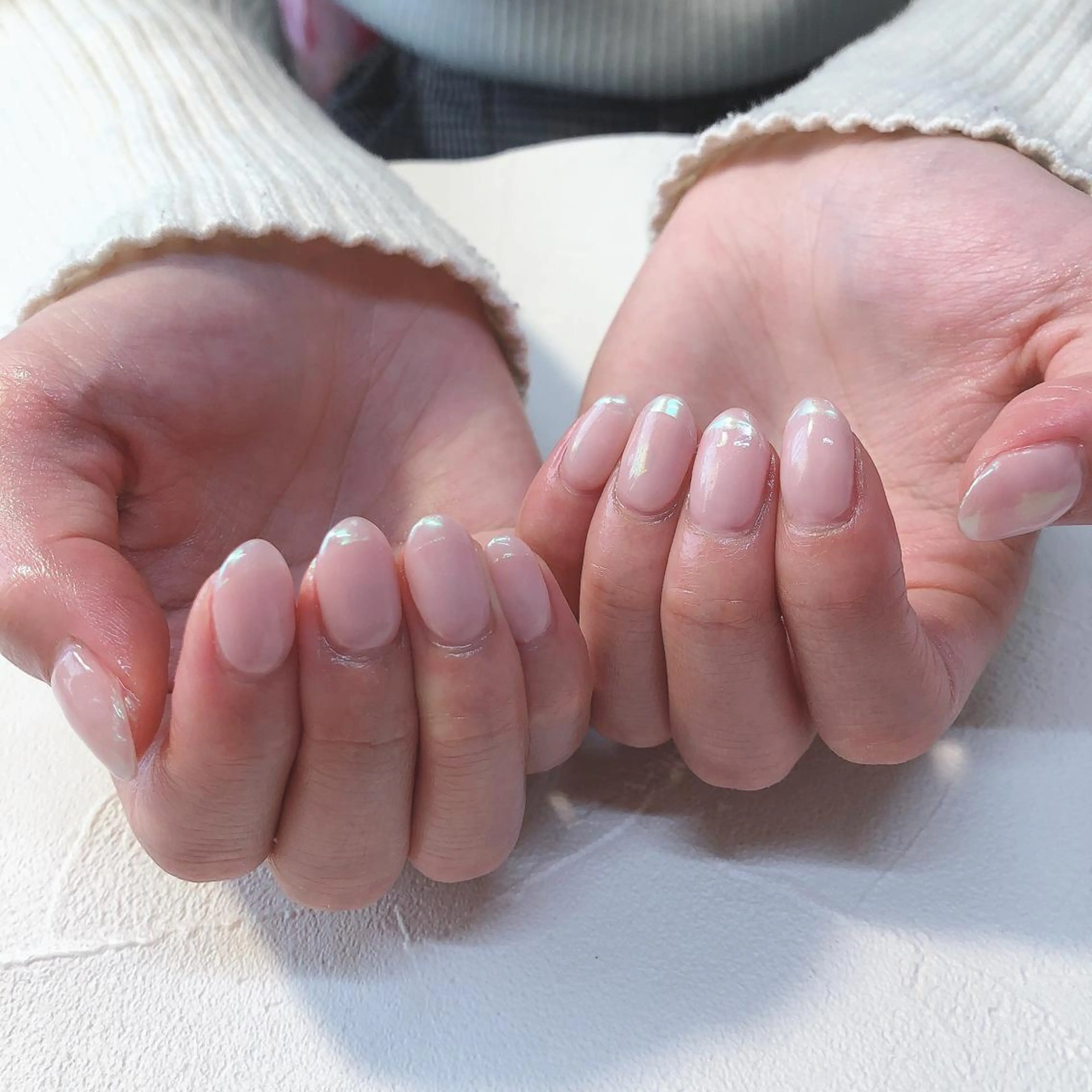 ネイル オーロラネイル フレンチネイル nails 🎀meのネイルデザイン