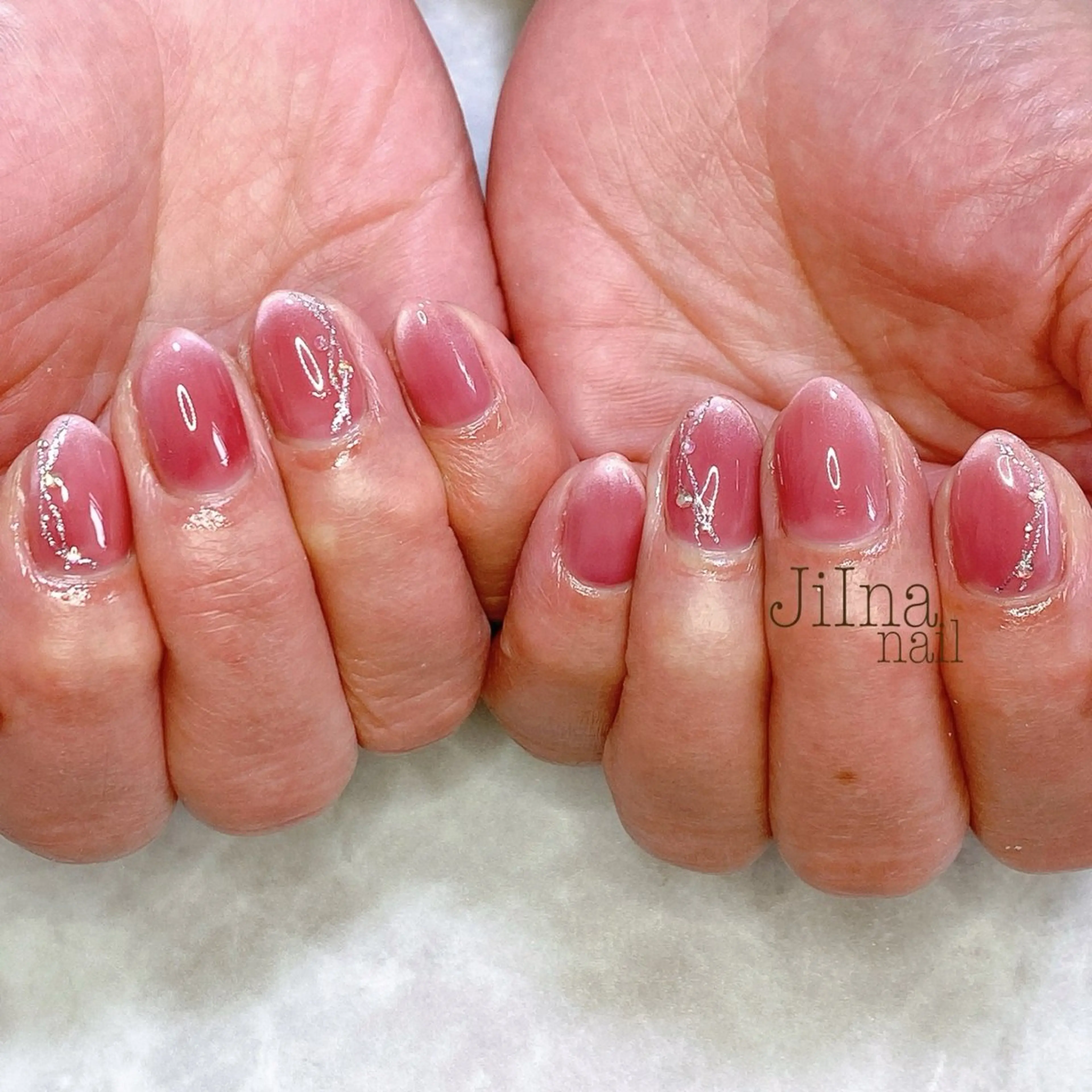 ネイル マグネットネイル ストーンネイル JiIna nailのネイルデザイン