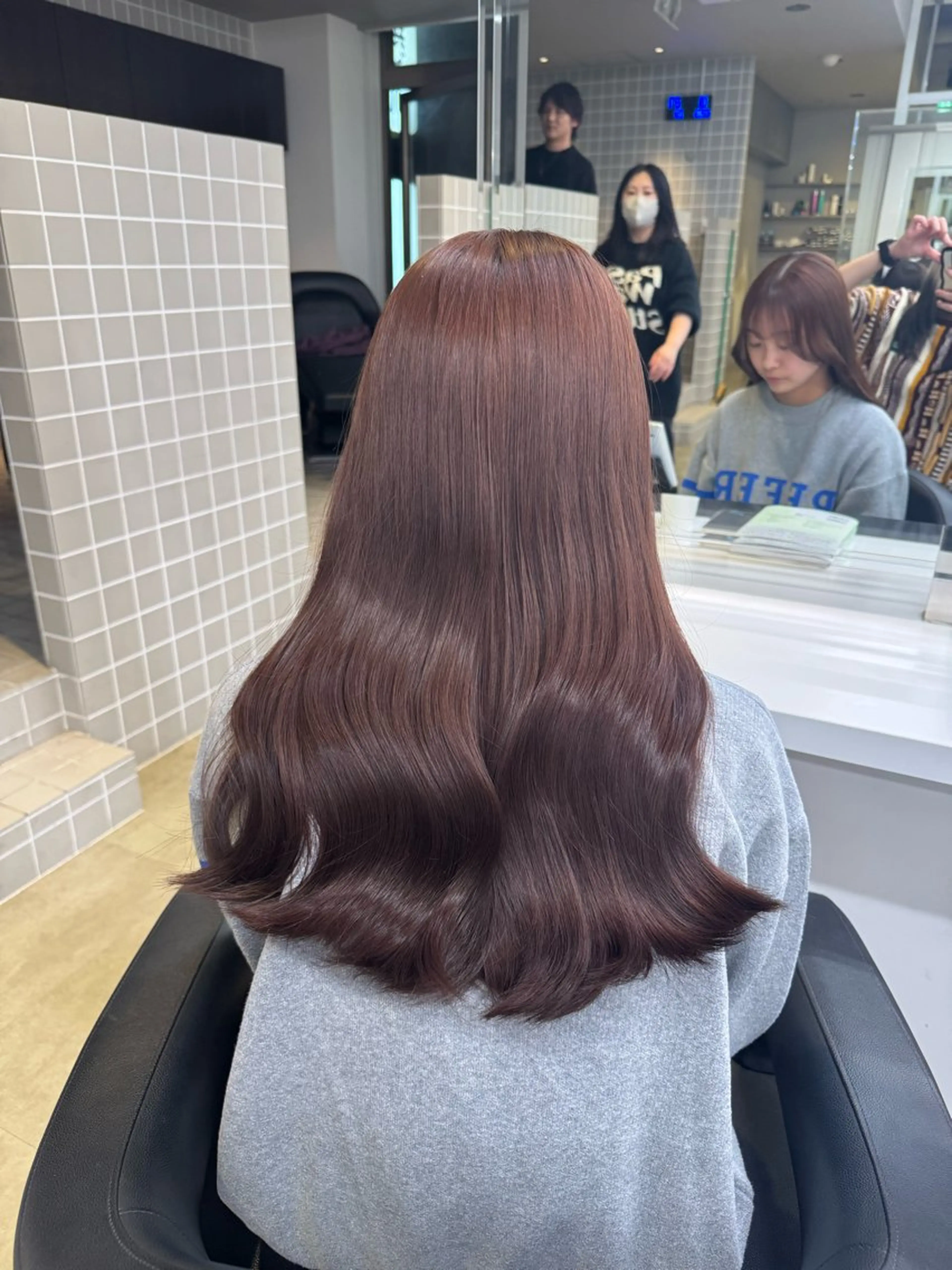 ロング カラー パーマ ヘアアレンジ メンズ キッズ 韓国系🇰🇷🩶 艶暗髪/MEIのヘアスタイル