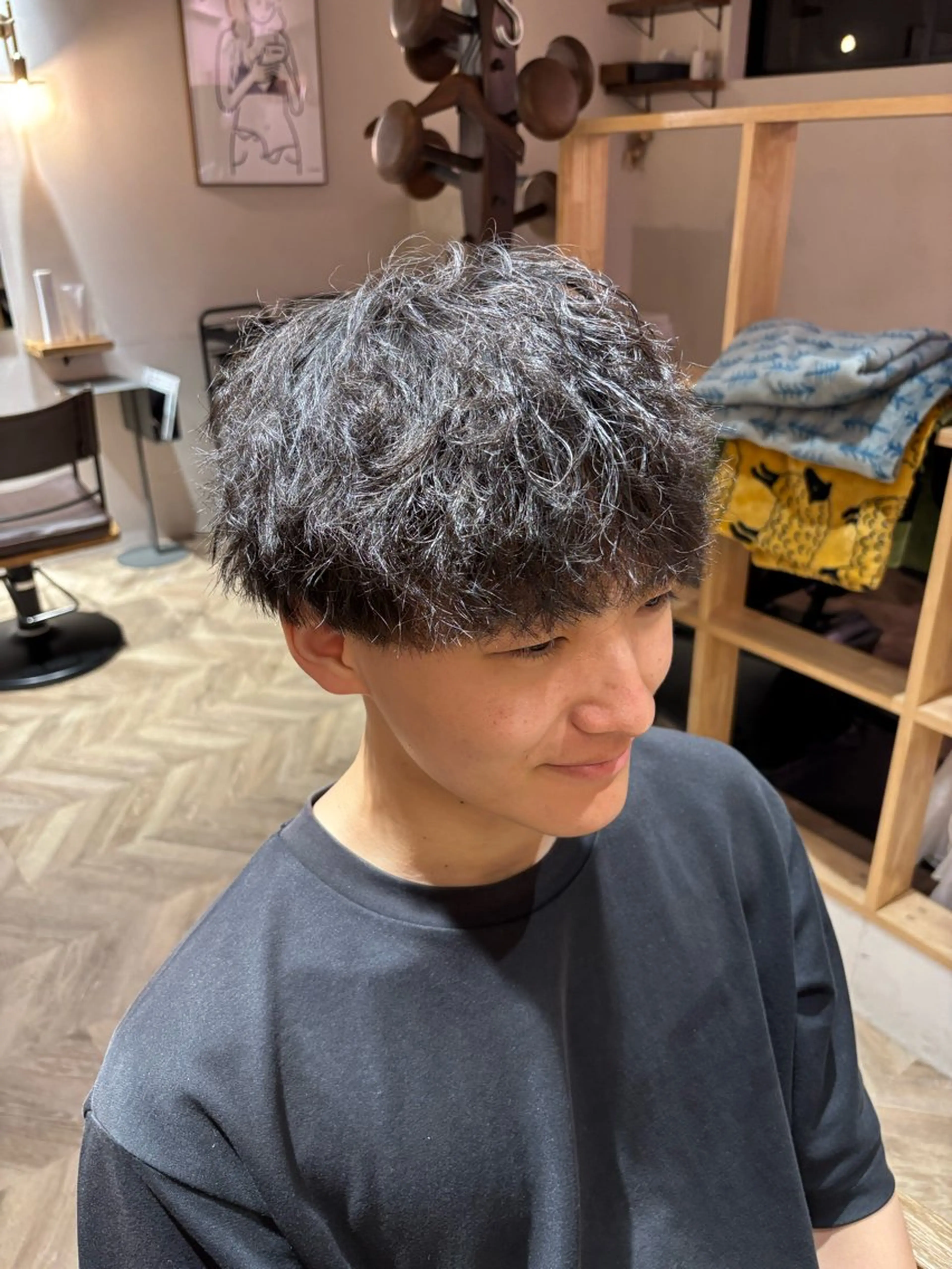 ショート パーマ メンズ メンズパーマ カット 咲月/似合わせカット /ボブ/ショートのヘアスタイル