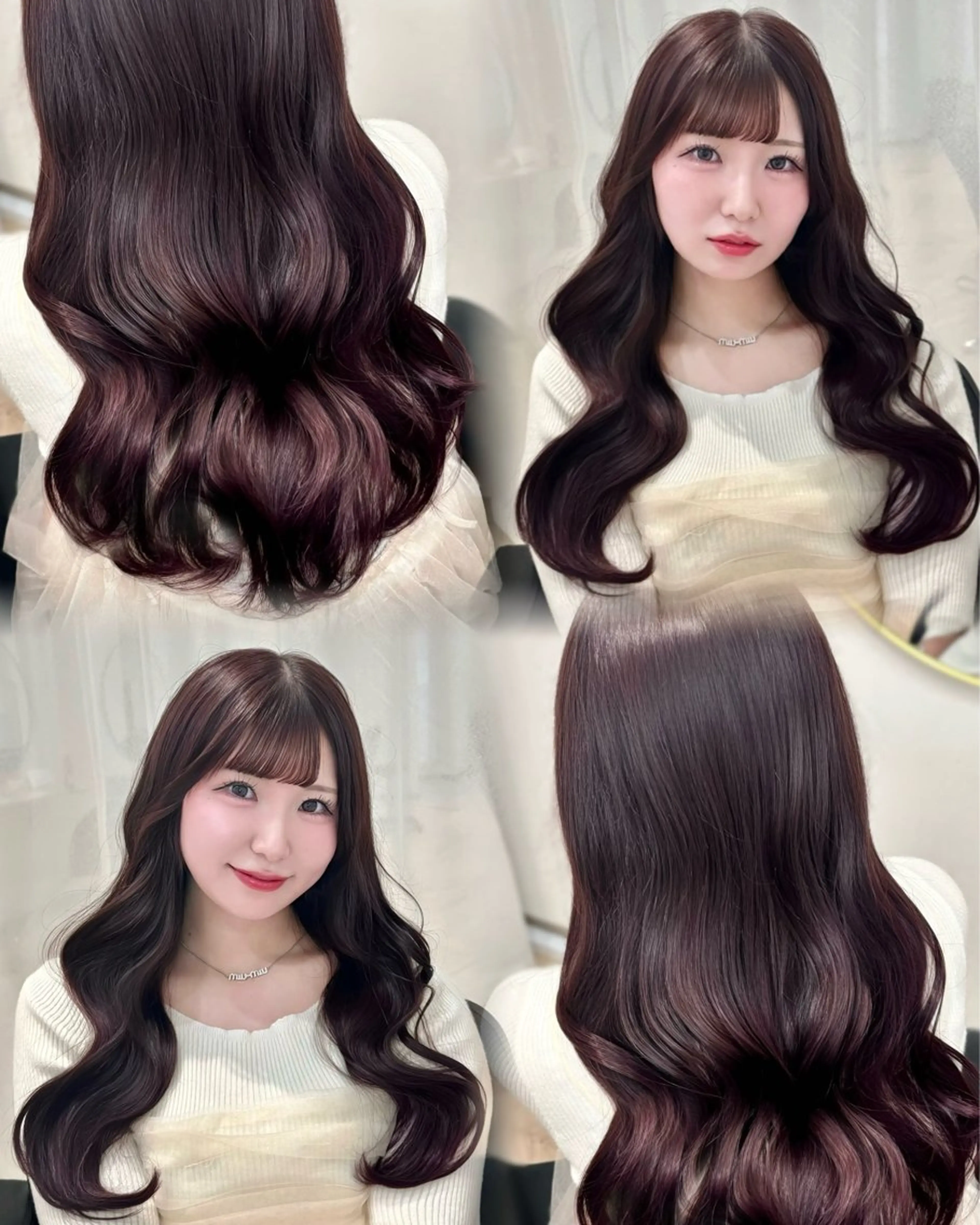 ロング カラー ブラウンカラー ピンクカラー ピンクブラウン カット ヘアカラー トリートメント 𝒎𝒐𝒆🩰 名駅/ヘアメ/暖色♡のヘアスタイル