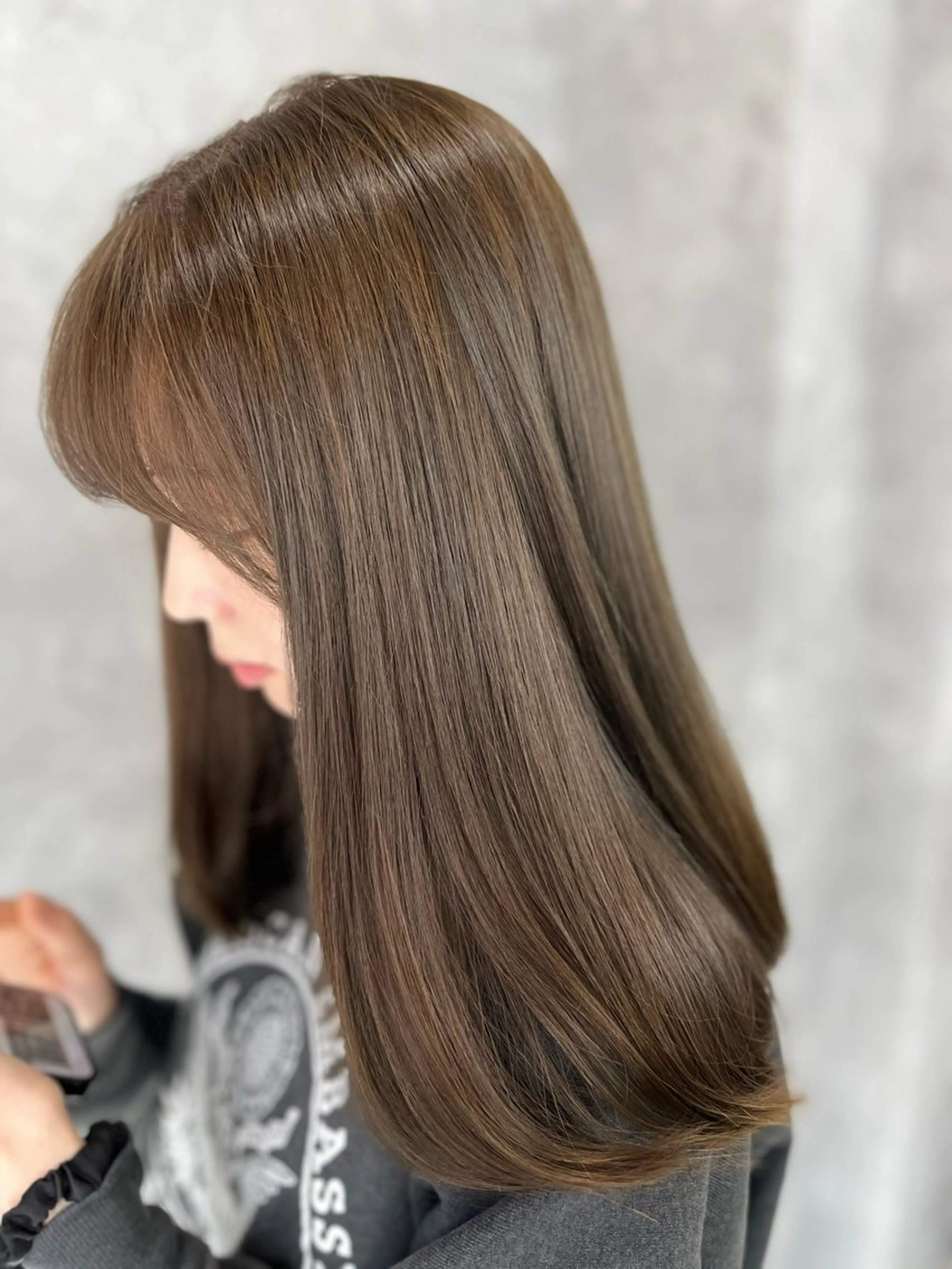 セミロング カット ヘアカラー トリートメント 松下 純也のヘアスタイル