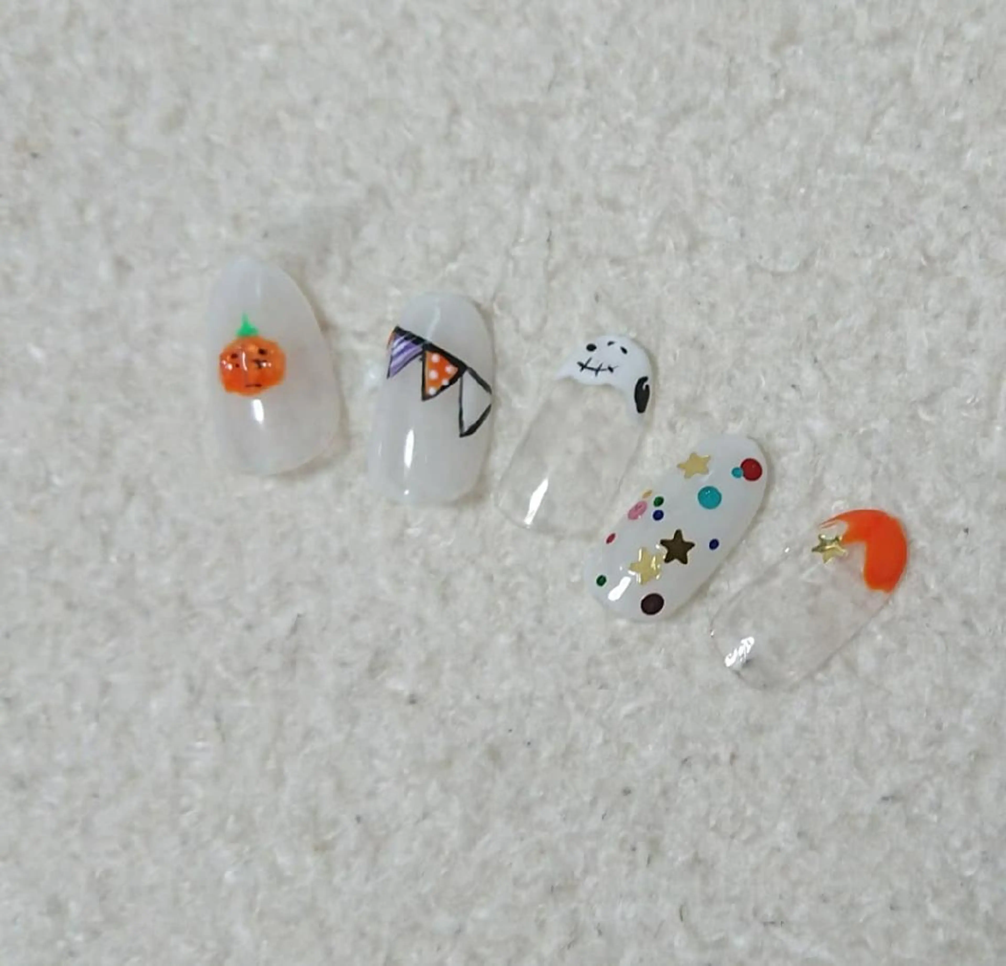 ネイル ハロウィン shellnail さなえのネイルデザイン