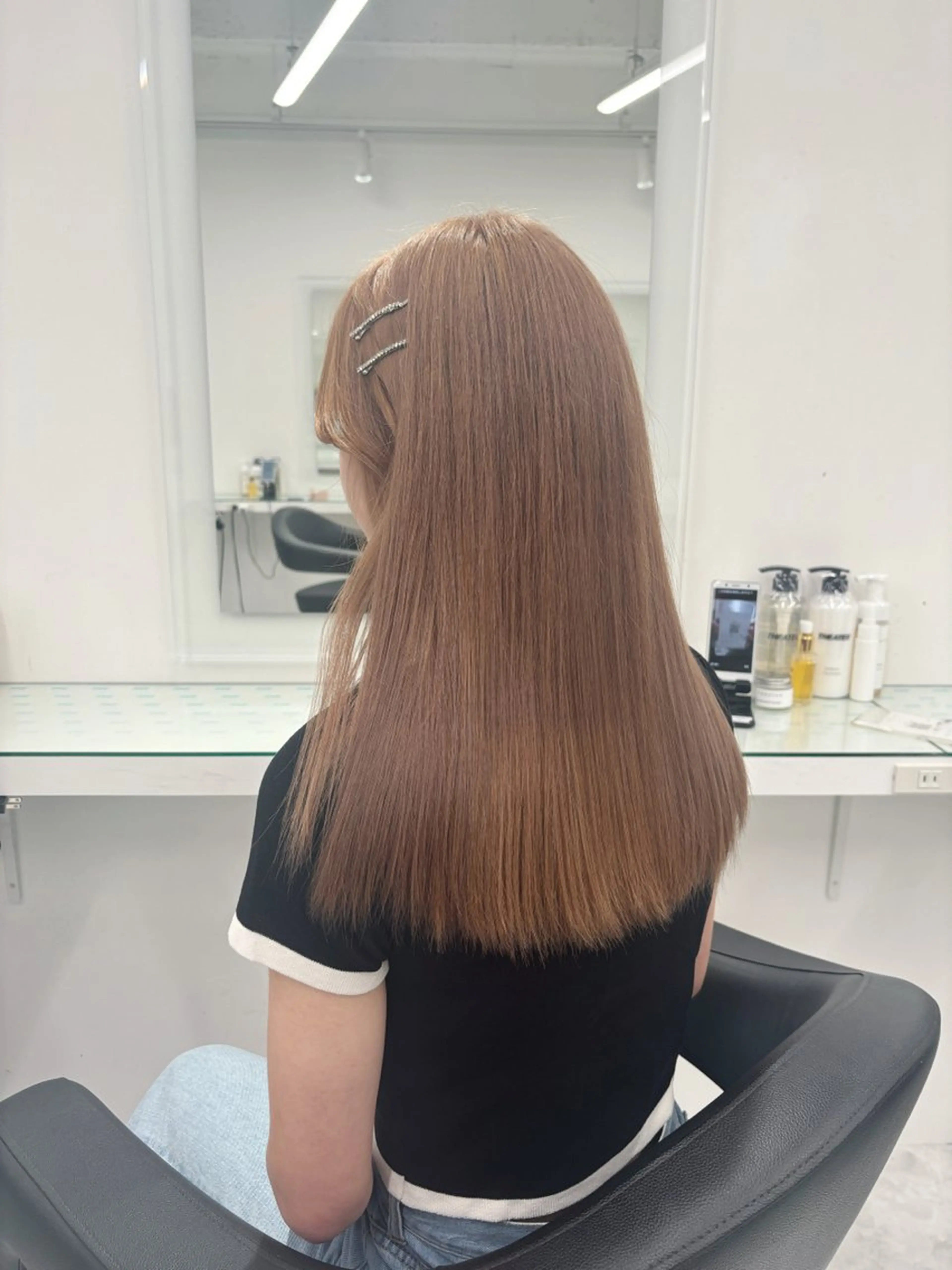 ロング カラー ヘアカラー トリートメント 💖ミルクティー💖 あかり💖のヘアスタイル