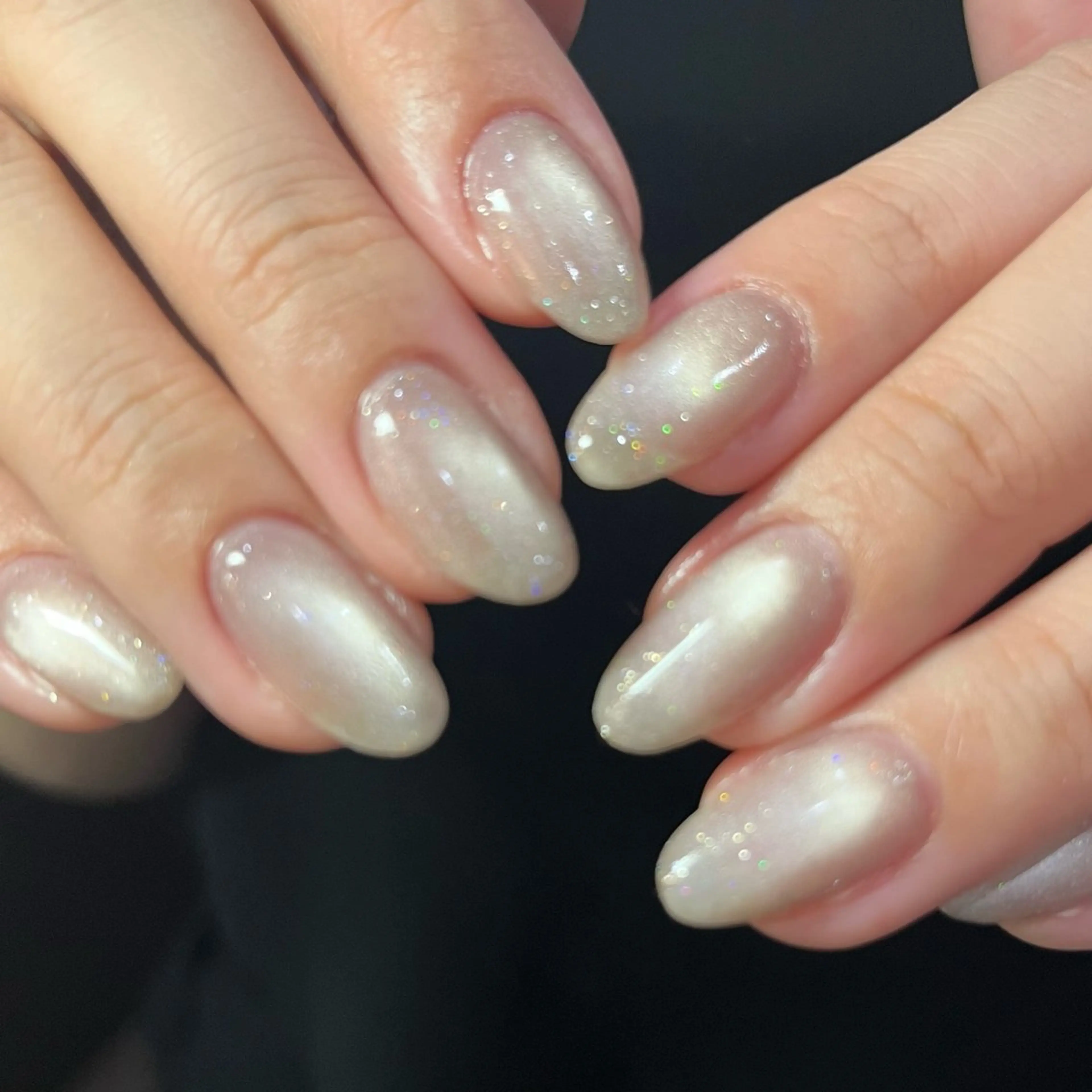 ネイル フラッシュネイル ラメ(グリッター) マグネットネイル ハンドネイル ett _のネイルデザイン