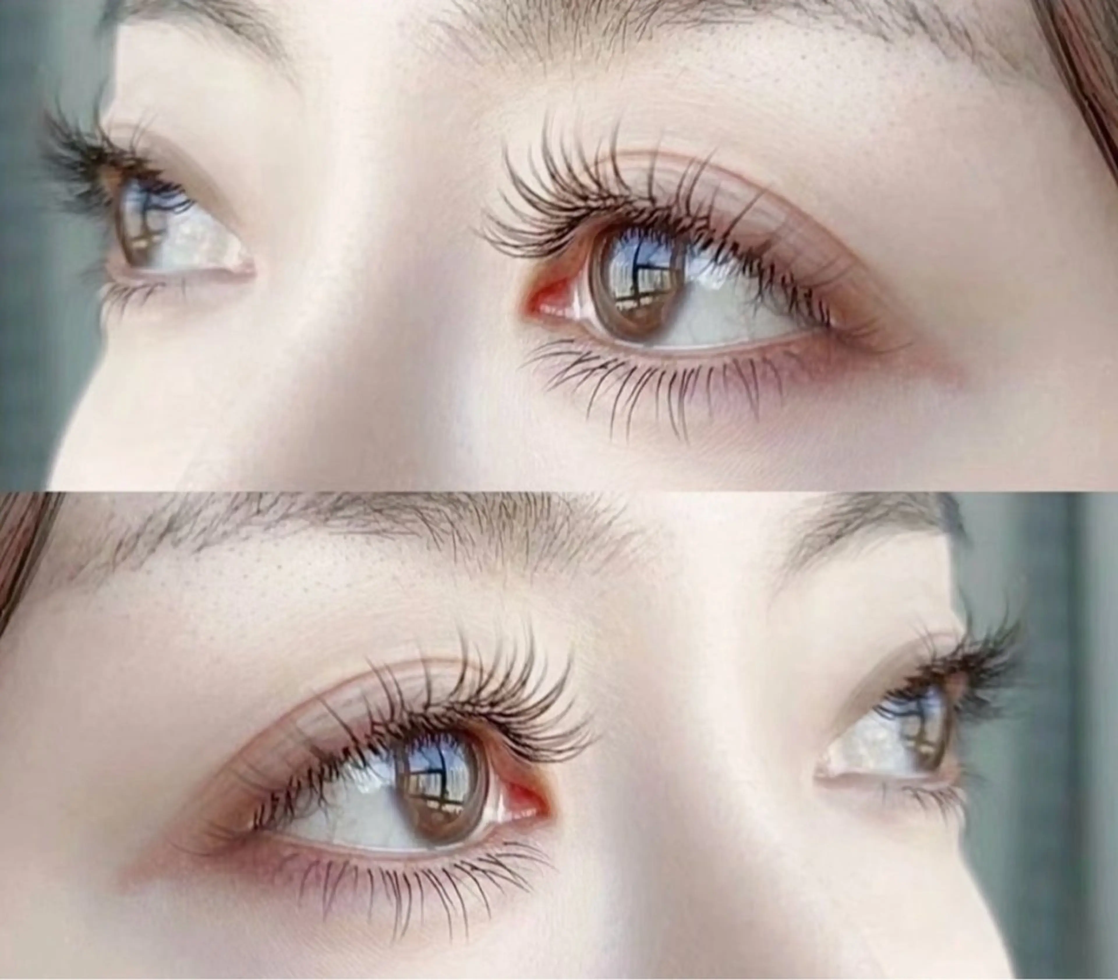 茶色フラットラッシュ80本／100本／120本/140本／160本、¥5000/¥5500/¥6000/¥6500の写真