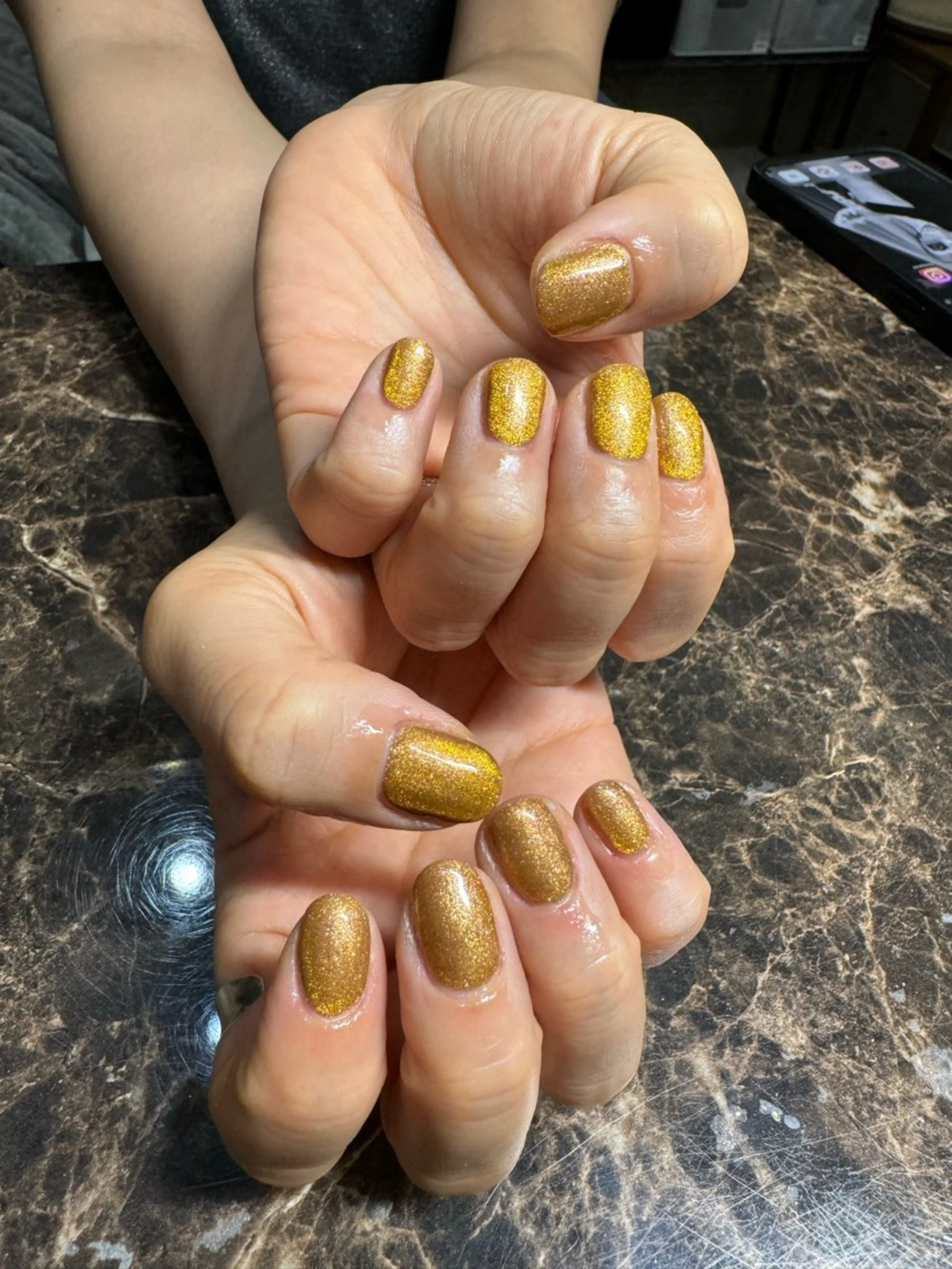 ネイル キラキラネイル ラメ(グリッター) マグネットネイル ハンドネイル IROHA NAIL 北村菜帆のネイルデザイン