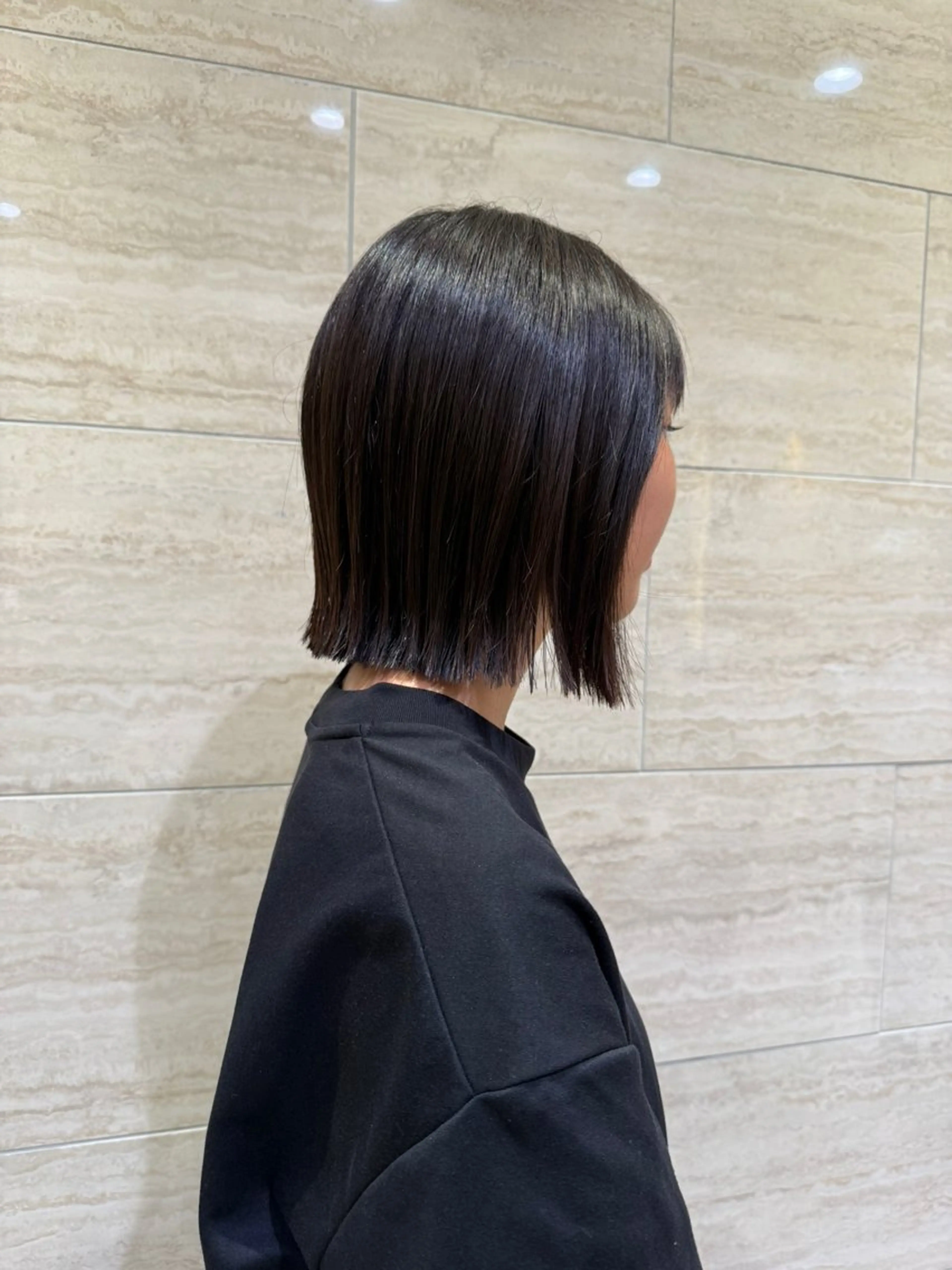 ミディアム Rinka🍓カット /髪質改善/縮毛矯正のヘアスタイル