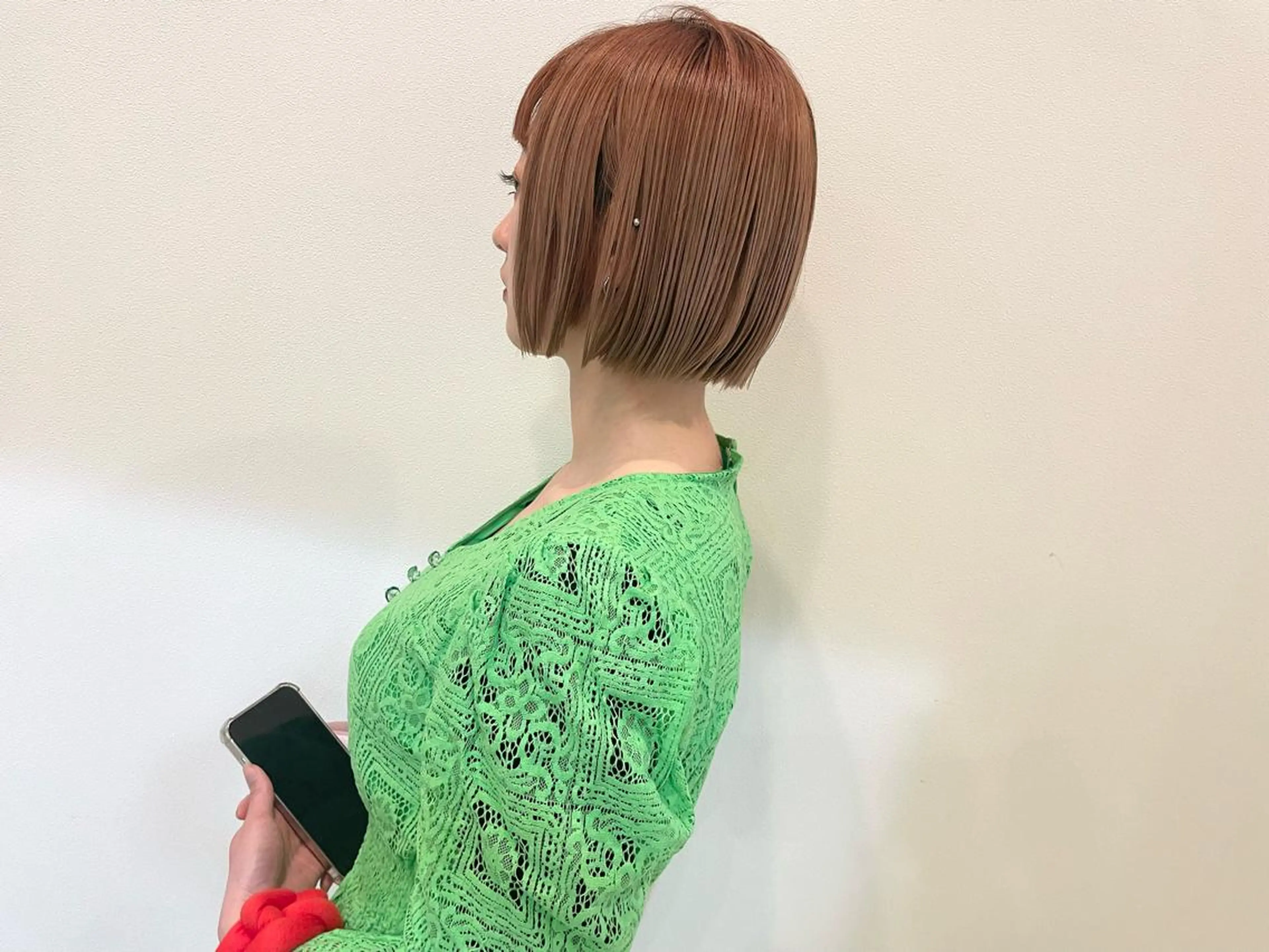 ミディアム ボブ カット ヘアカラー マンツーマン 🌿大野千尋のヘアスタイル