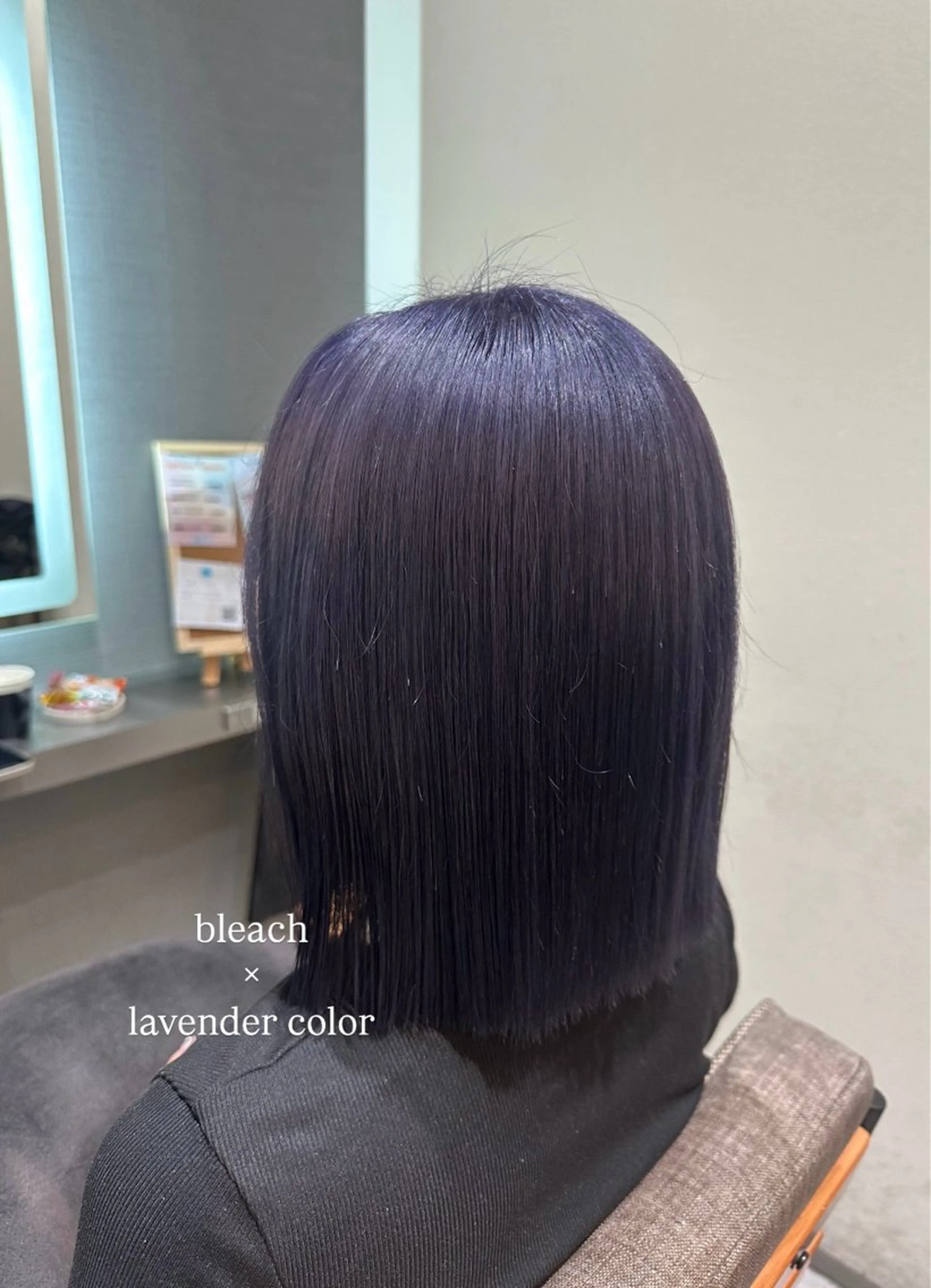 ショート カラー ブリーチ ラベンダーカラー ヘアカラー トリートメント 🇰🇷韓国ｽﾀｲﾙ ﾚｲﾔｰ/ayanaのヘアスタイル