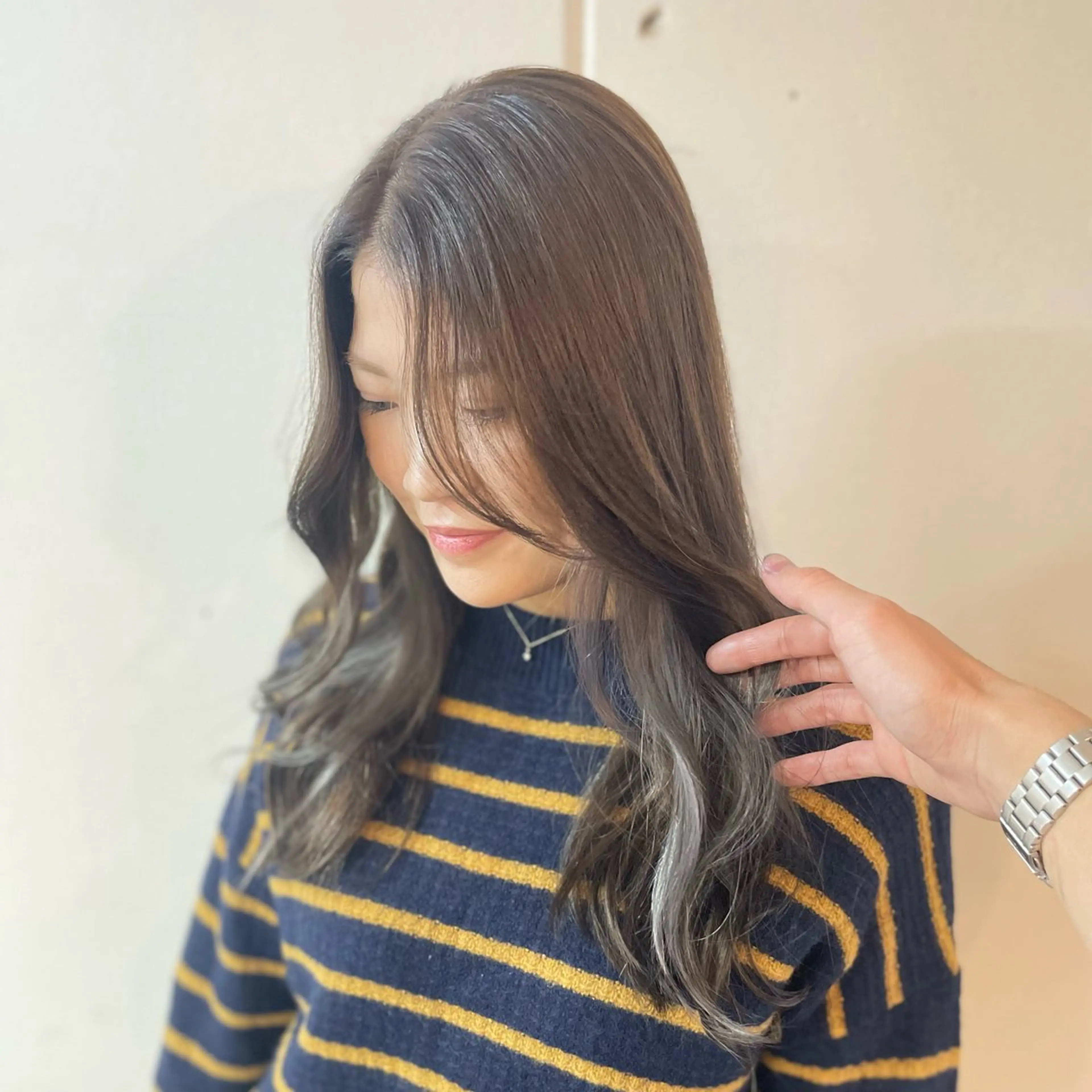 ロング カラー ヘアカラー トリートメント GaKu/ハイトーン /ブリーチ/レイヤーのヘアスタイル