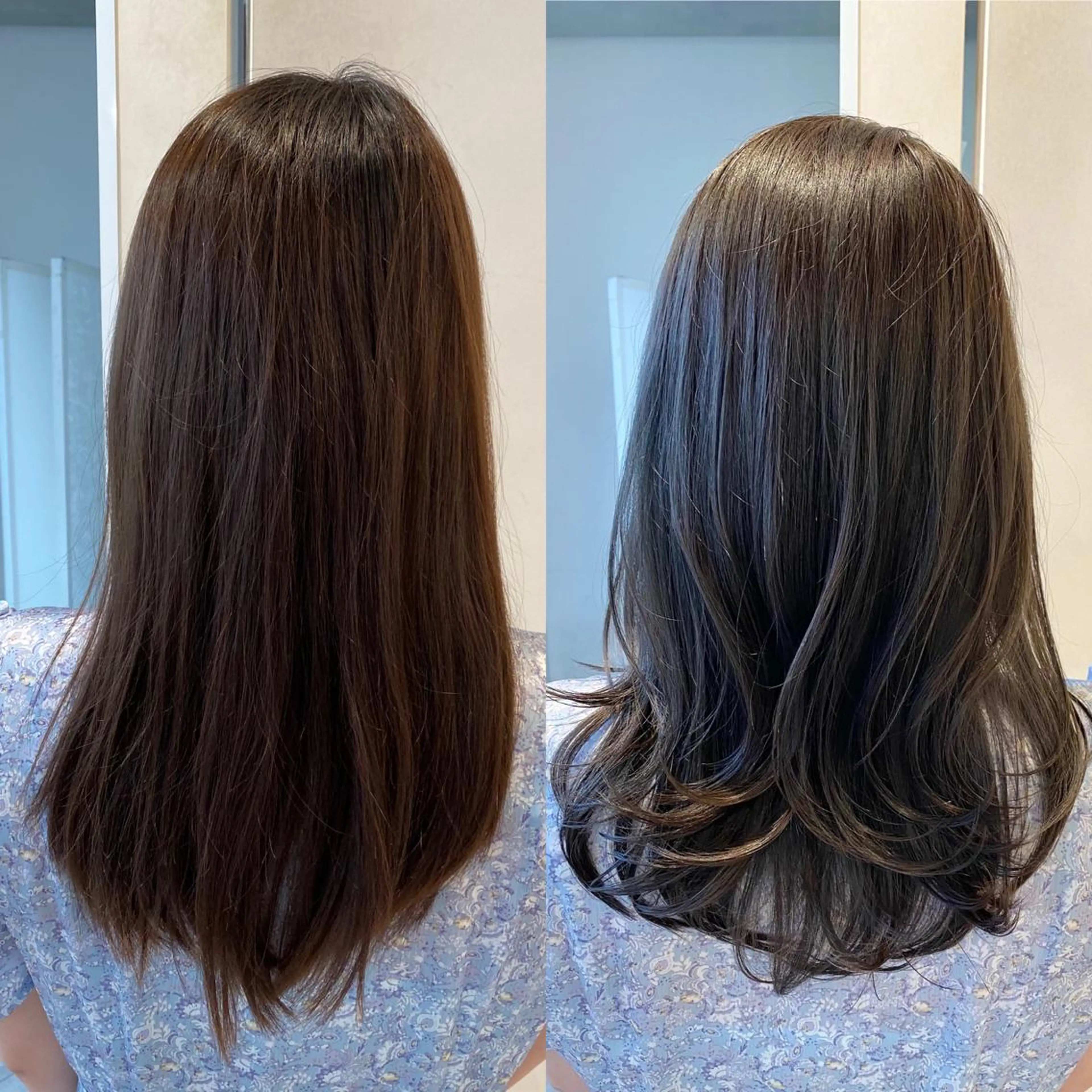 ロング カラー カット ヘアカラー トリートメント 顔まわりカット🌟 くびれヘア/寺門遥輝のヘアスタイル