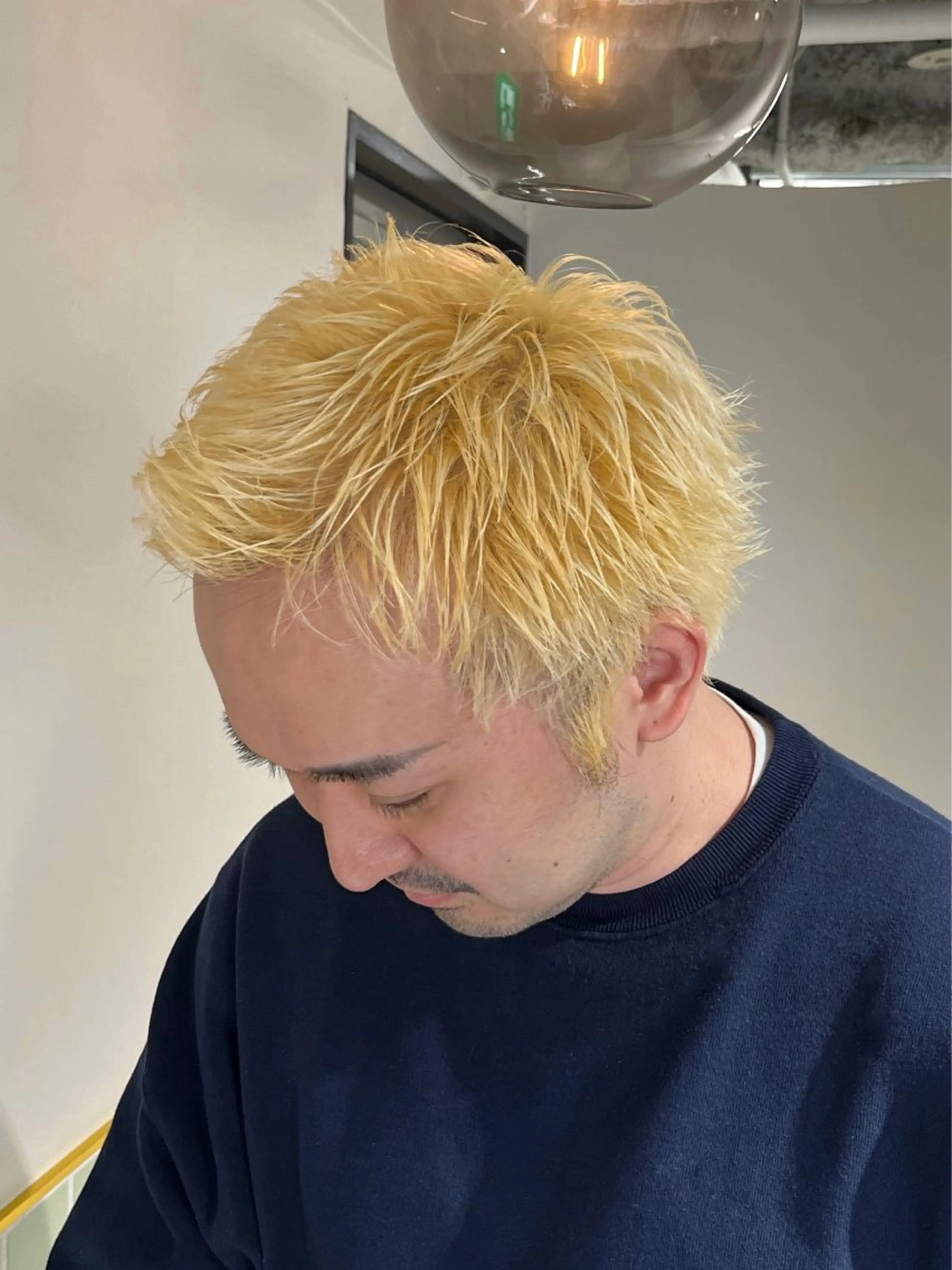 ショート カラー メンズ メンズブリーチ ブリーチ ブロンド ヘアカラー 🦋レイヤー職人 猪瀬玲奈🦋のヘアスタイル