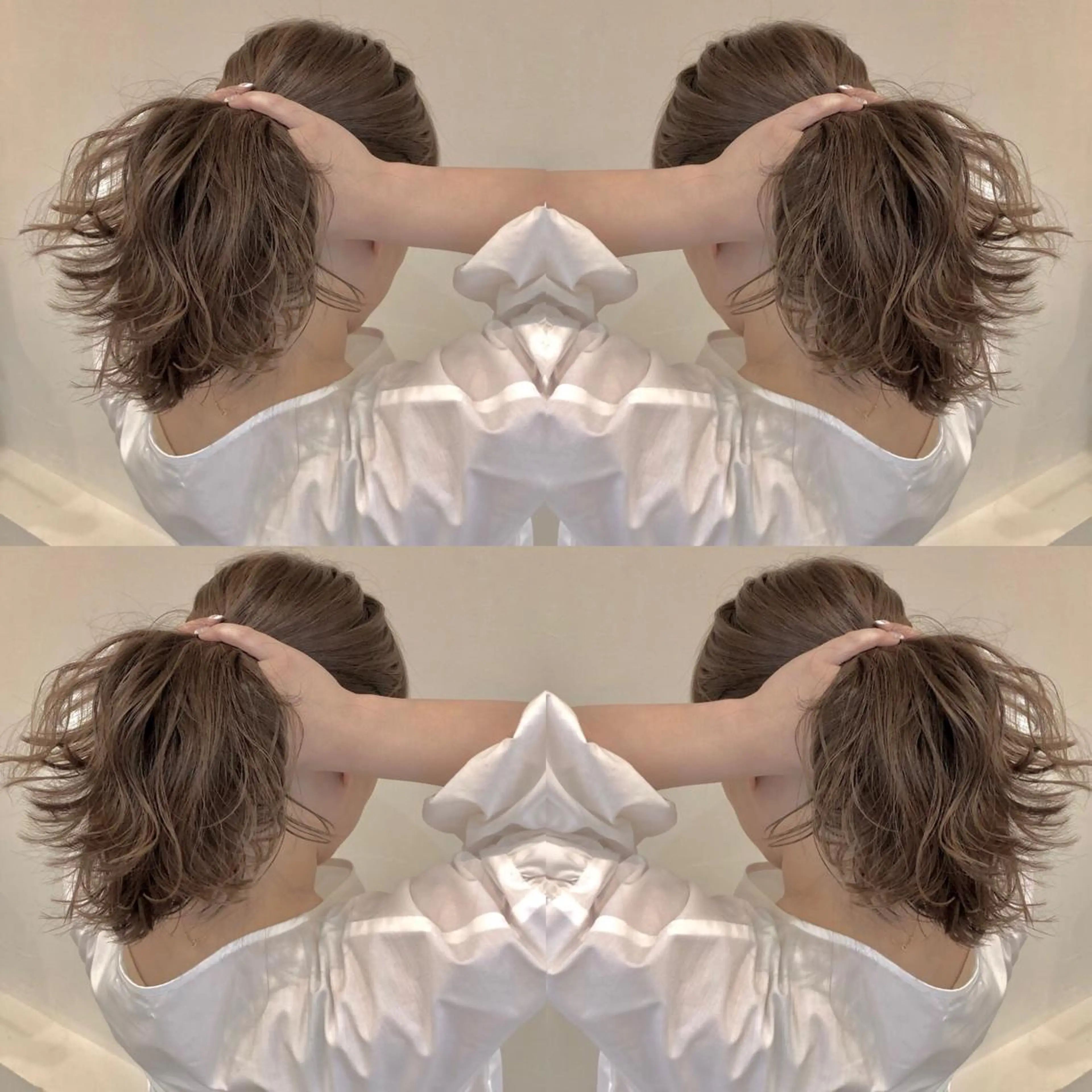 ミディアム カラー ヘアカラー 宮下 耕平のヘアスタイル