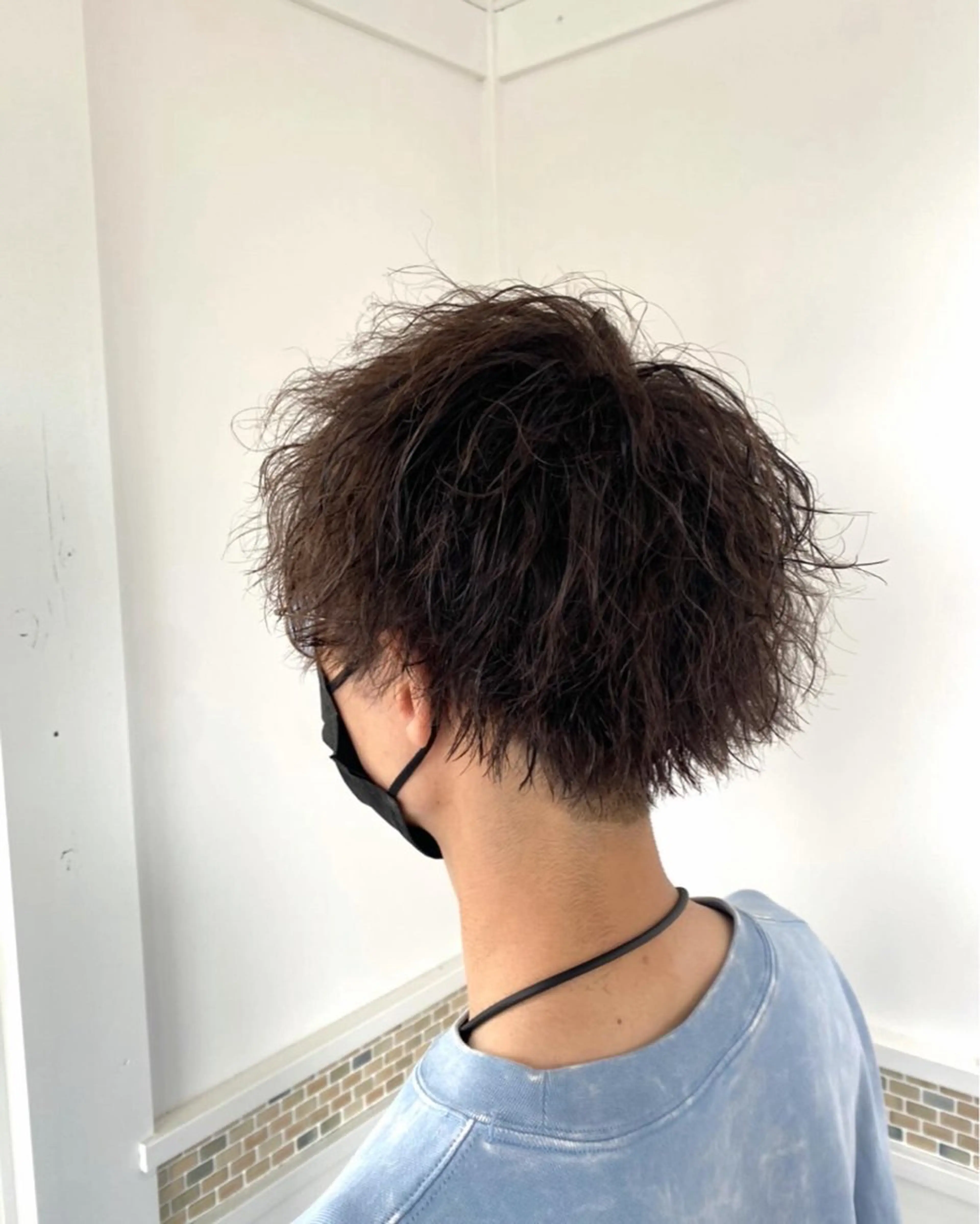 ショート カット パーマ 田中 悠之のヘアスタイル