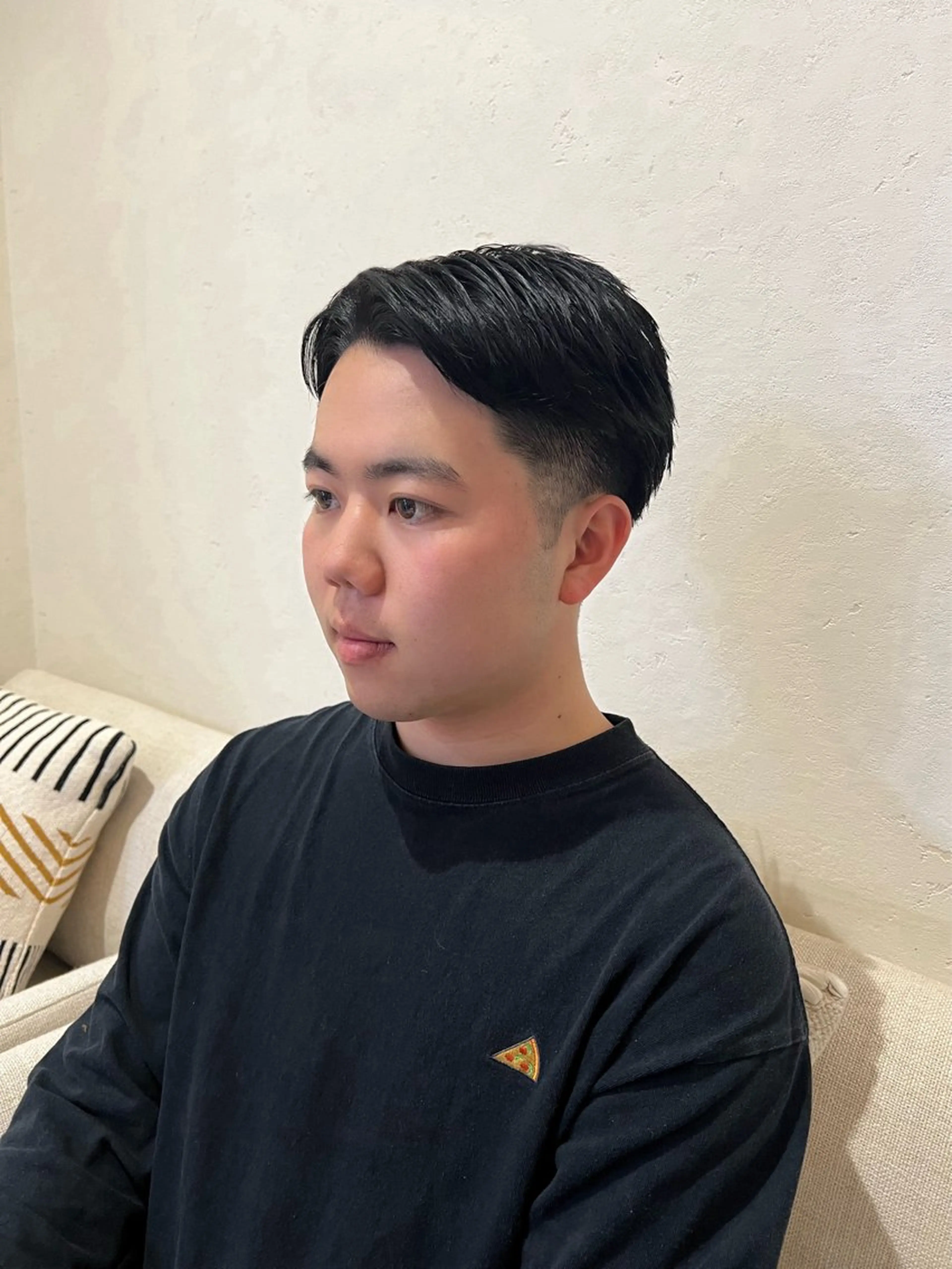 ショート メンズ むらたナチュラルパー マ🌀透明感カラーのヘアスタイル