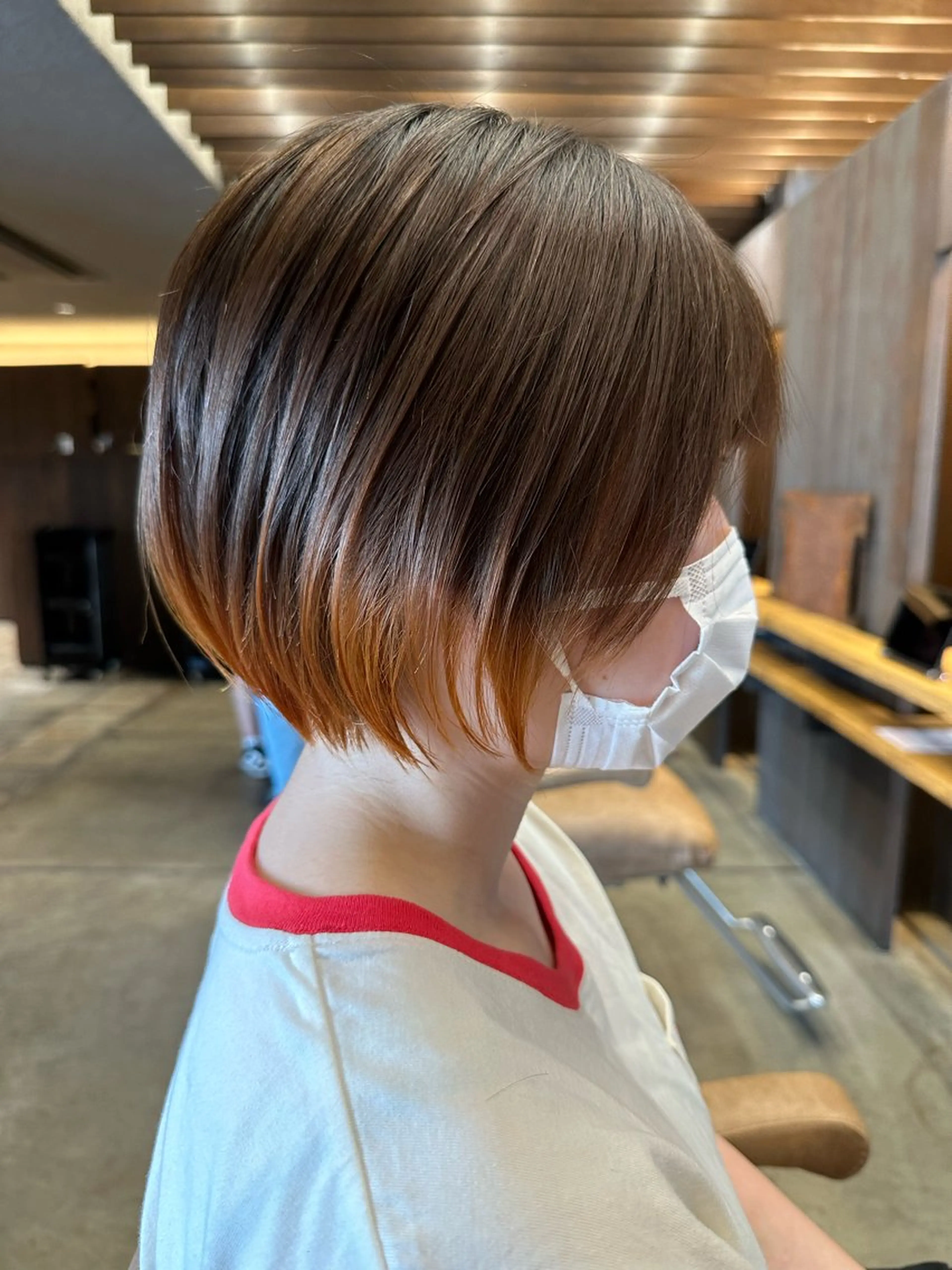 ショート カラー ショートボブ ボブ ショートヘア ヘアカラー トリートメント 似合わせ松本 容政のヘアスタイル