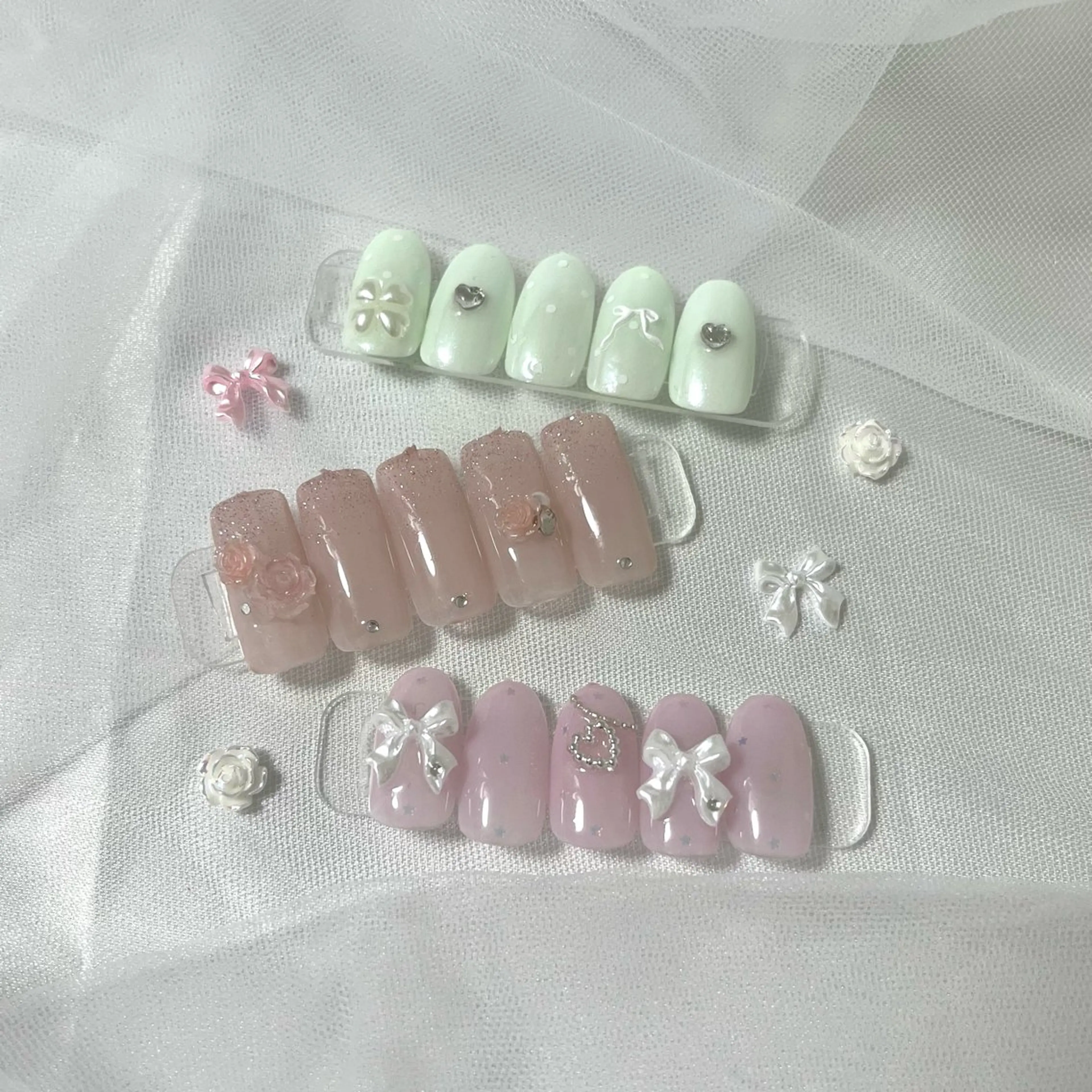 ネイル 長さ出し フラッシュネイル ジェルネイル マグネットネイル 持ち込み 🌷Gemini nami🌷のネイルデザイン