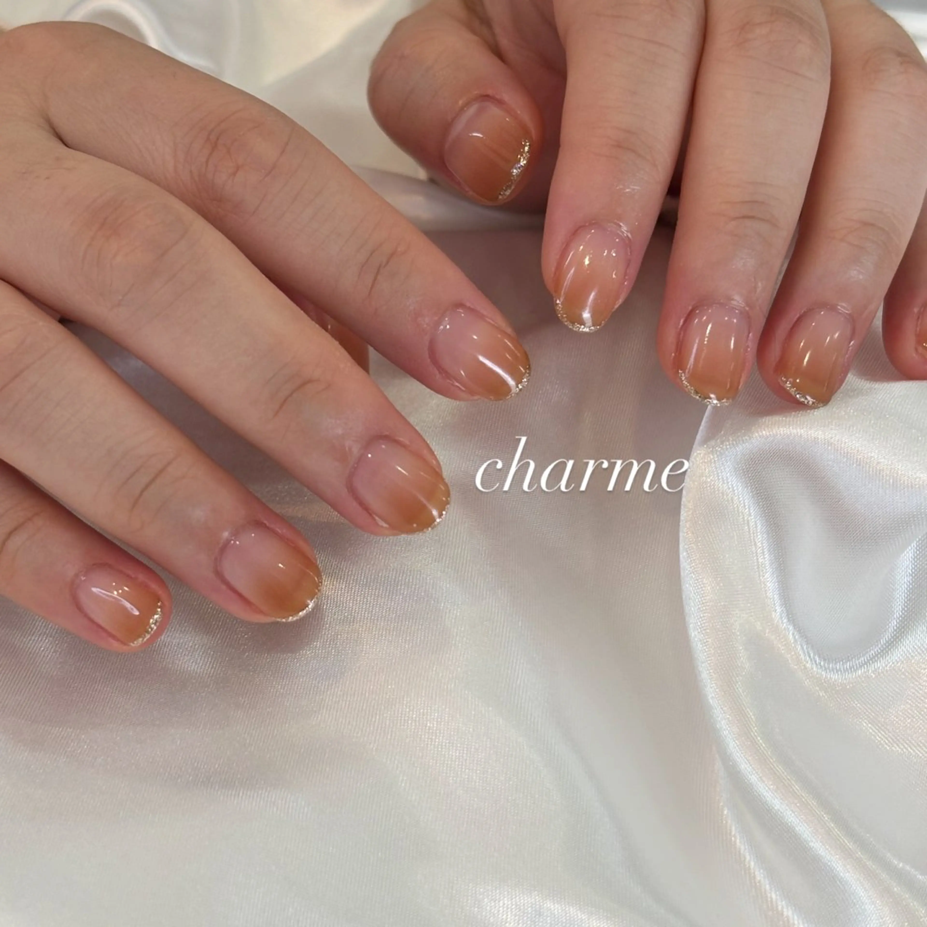 ネイル ラメ(グリッター) ハンドネイル charme nailのネイルデザイン