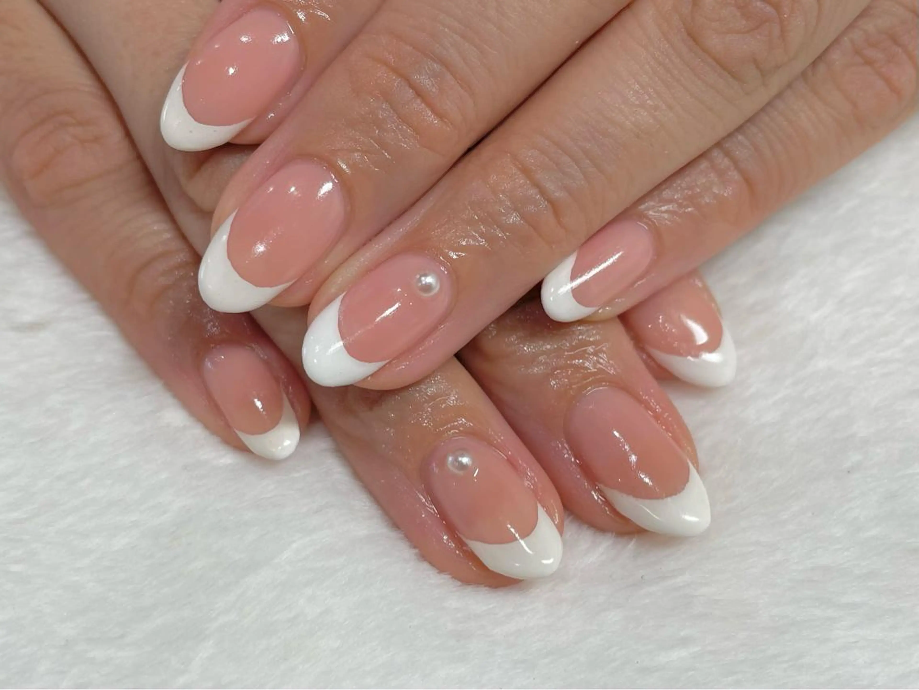 ネイル フレンチネイル ハンドネイル riri-nail Rie Endoのネイルデザイン