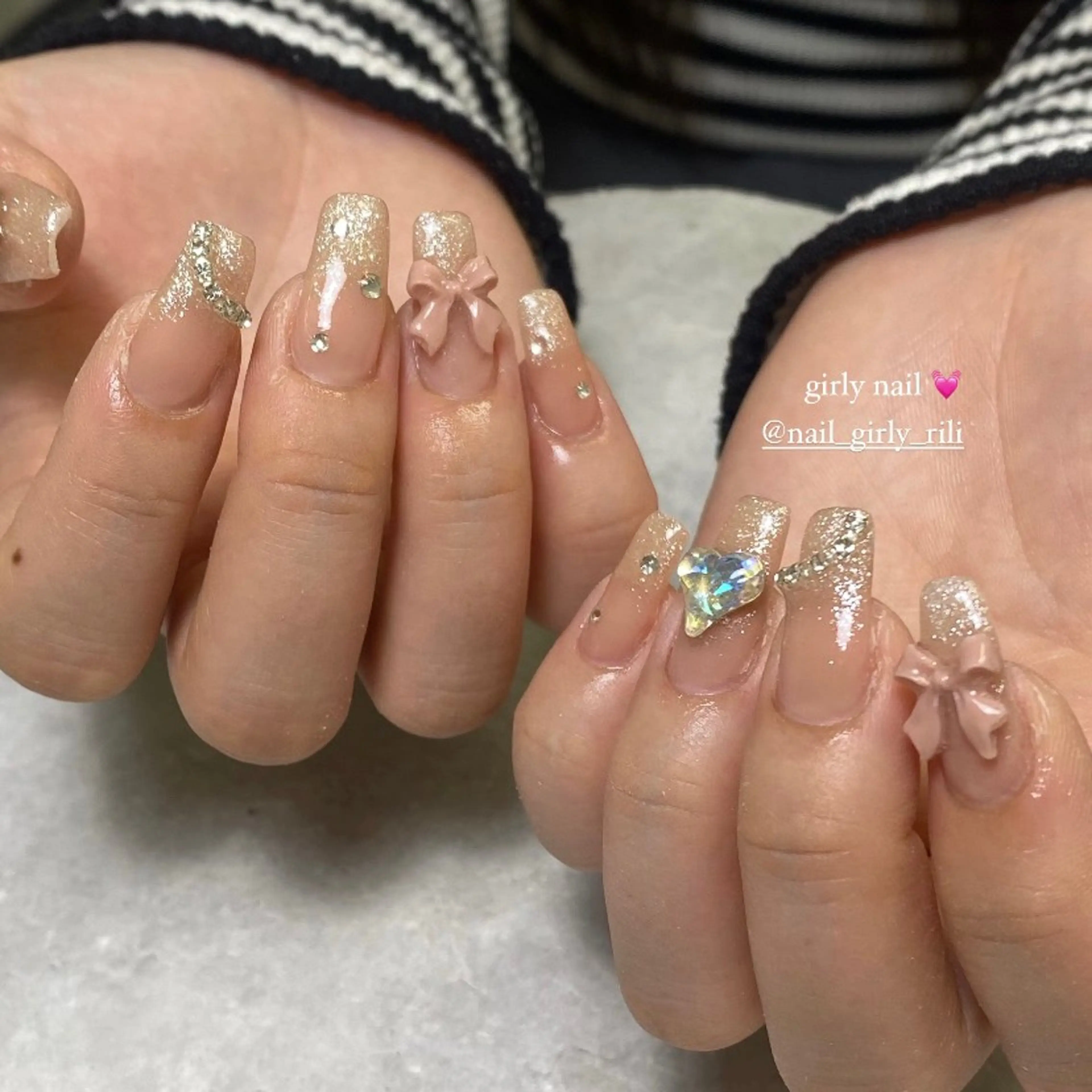 ネイル ガーリー 持ち込み C. Ricoのネイルデザイン