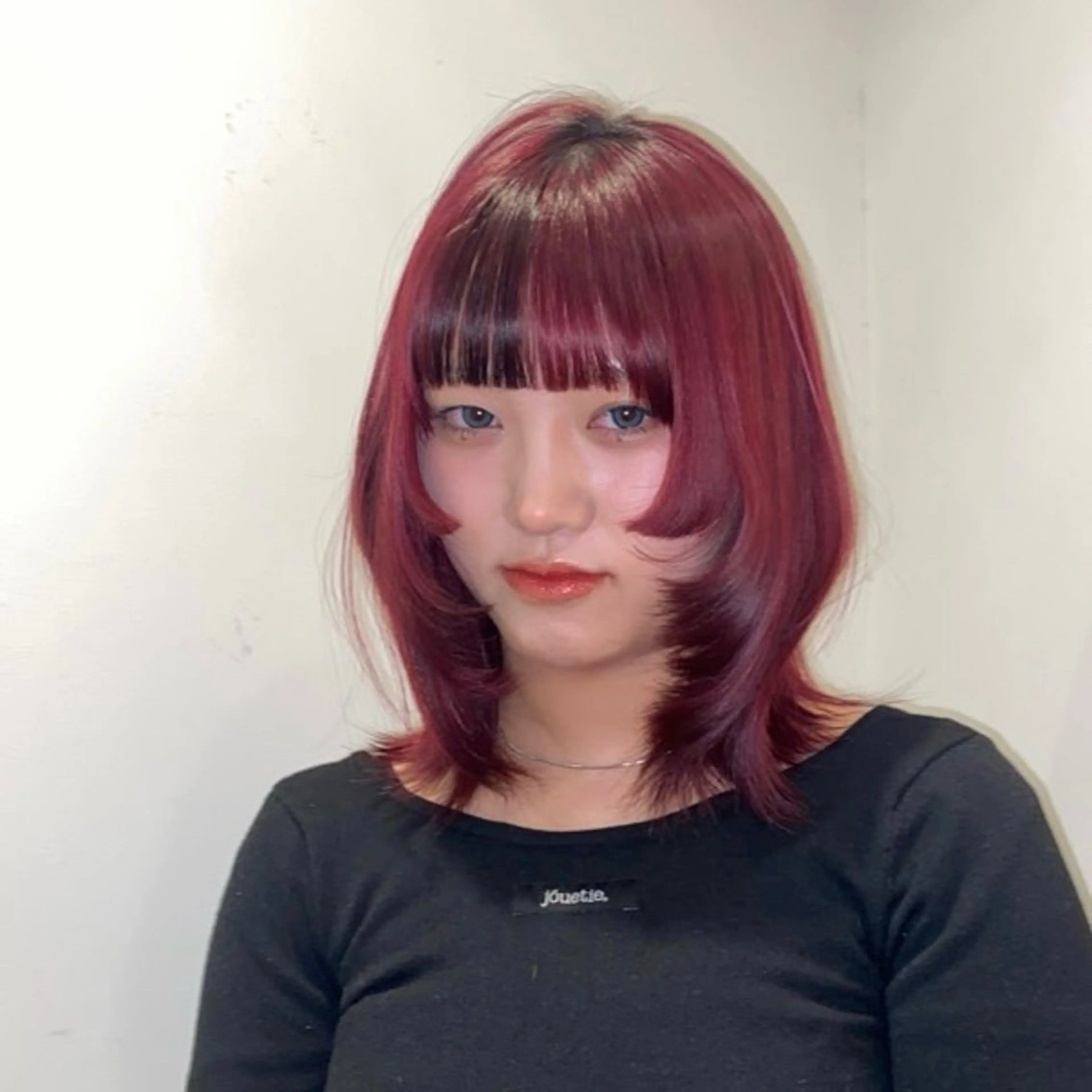 カラー レッドカラー hair salon 束sok所属・ナホ/ハイトーン/ ブリーチ/ヘッドスパのヘアスタイル