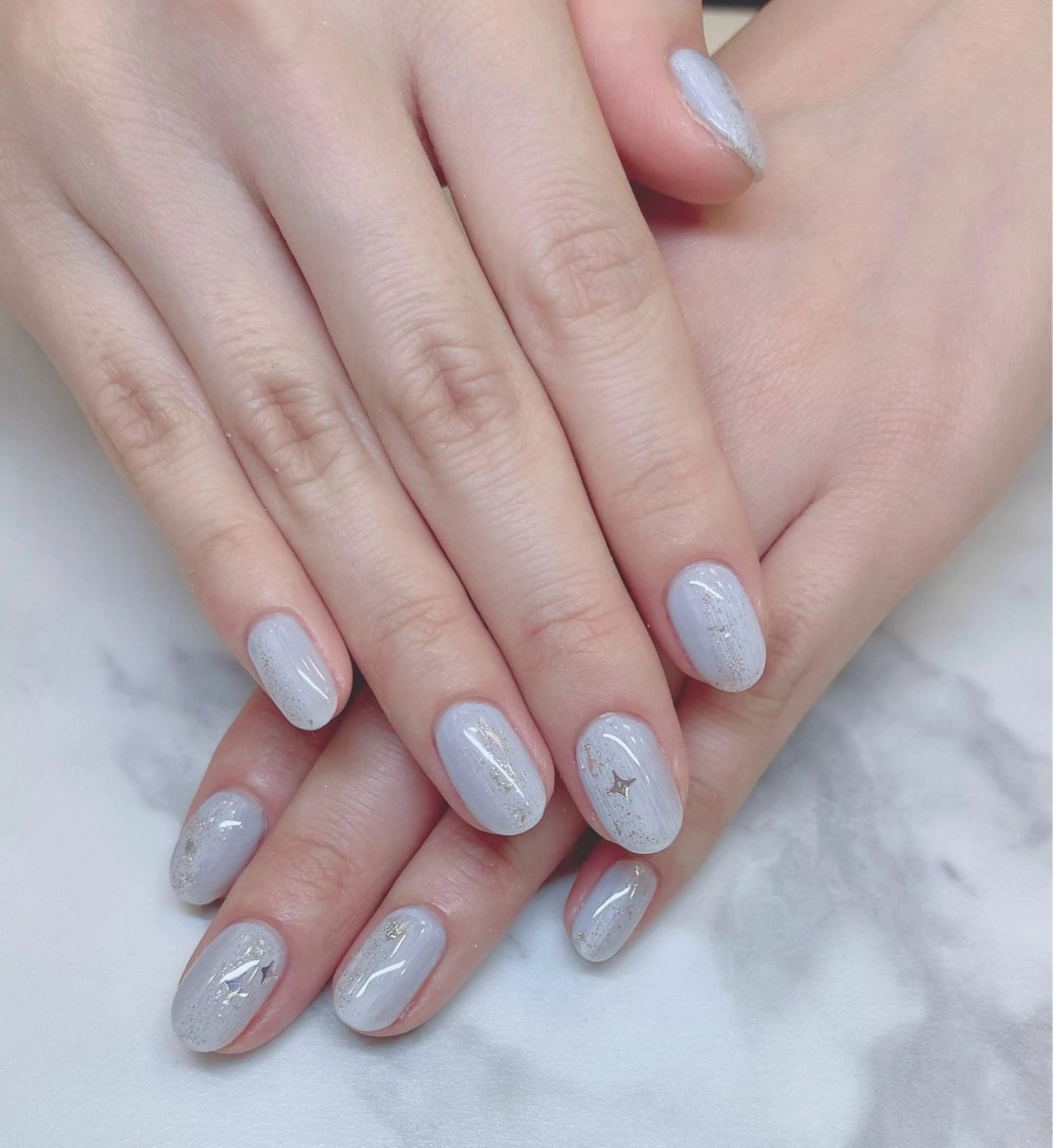 ネイル ラメ(グリッター) ハンドネイル 渡邉 真衣のネイルデザイン