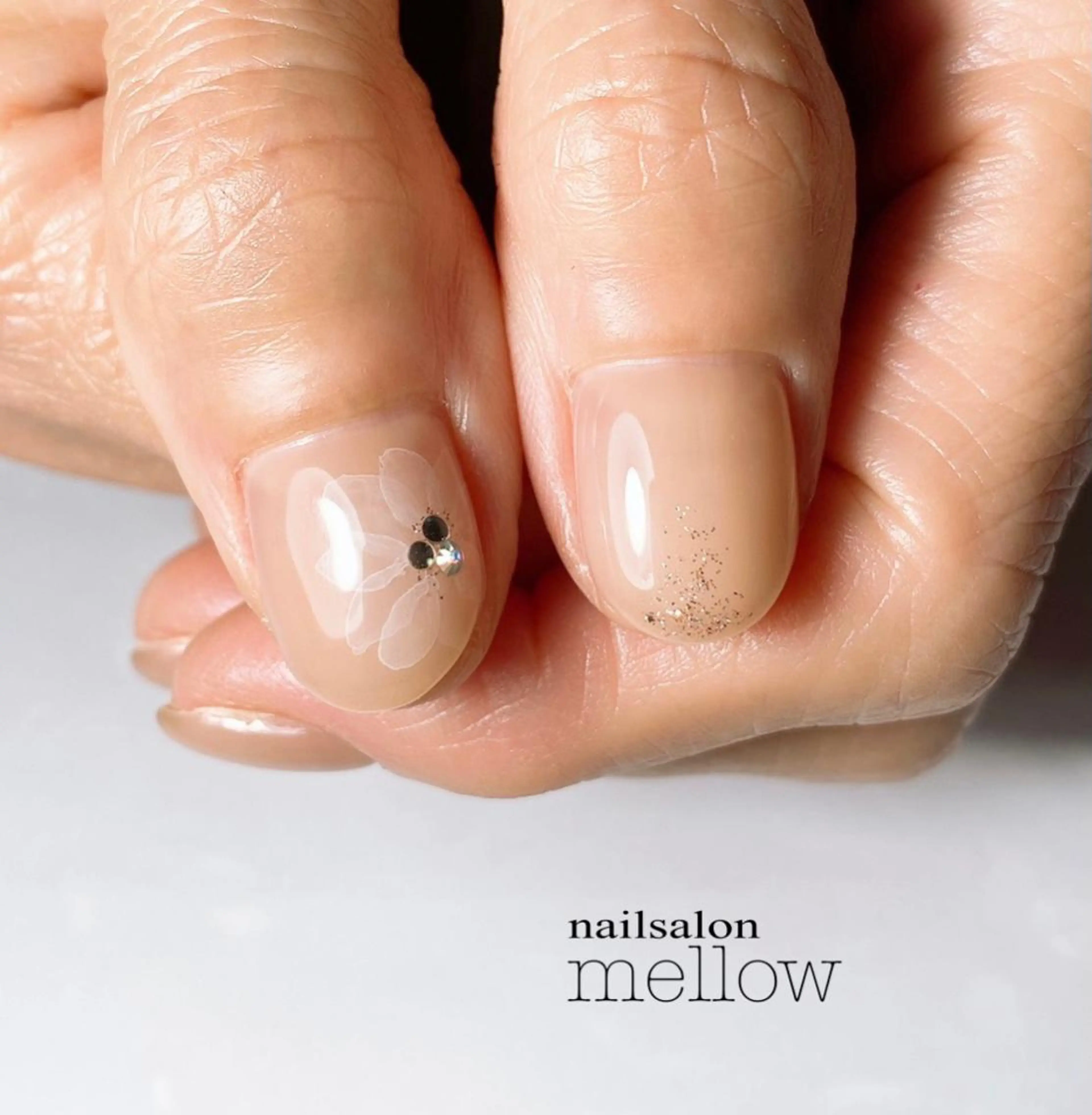 ネイル クリアネイル オフィスネイル 大山 浩美のネイルデザイン