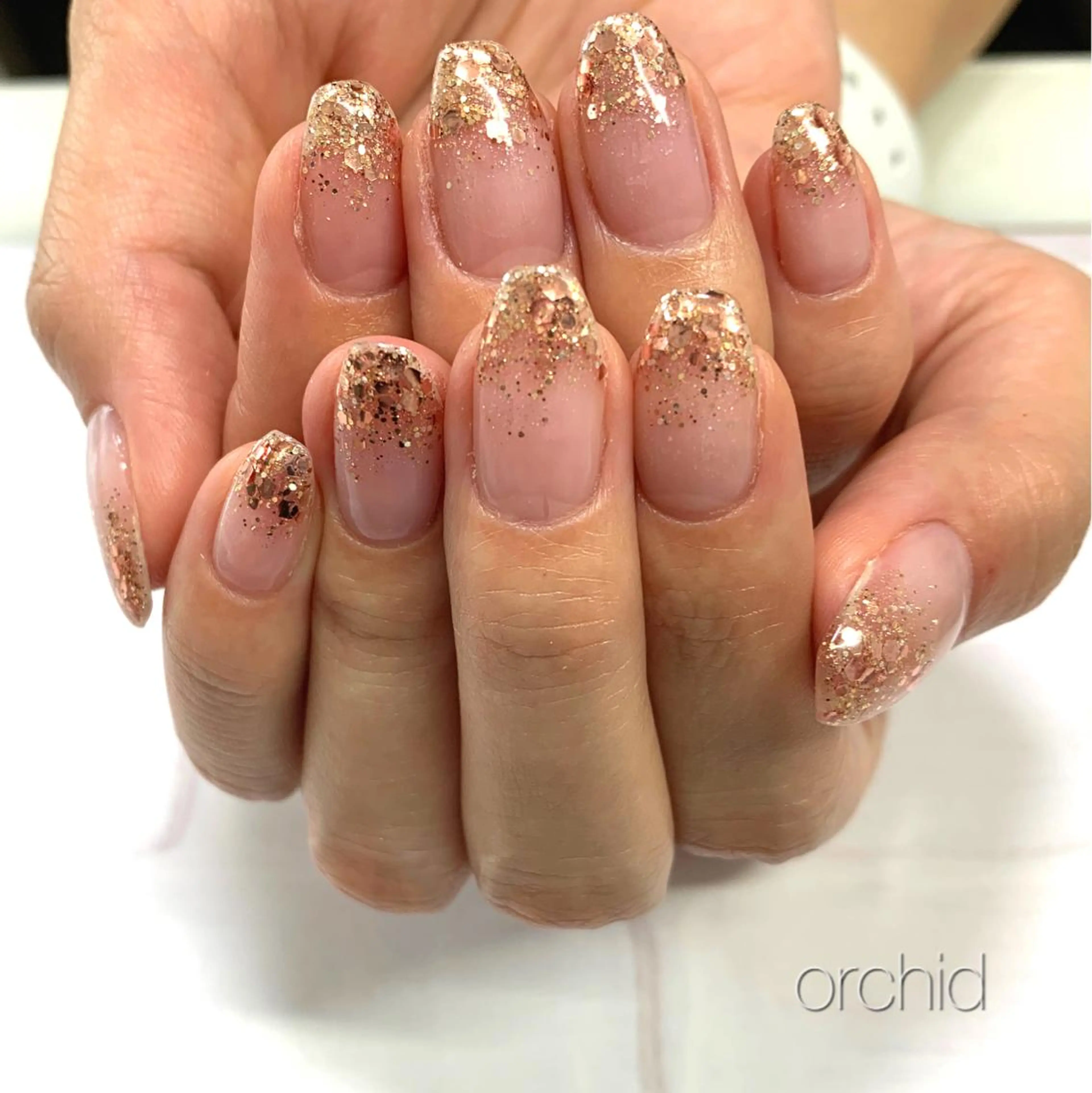 ネイル グラデーション orchid ♡オーキッドのネイルデザイン