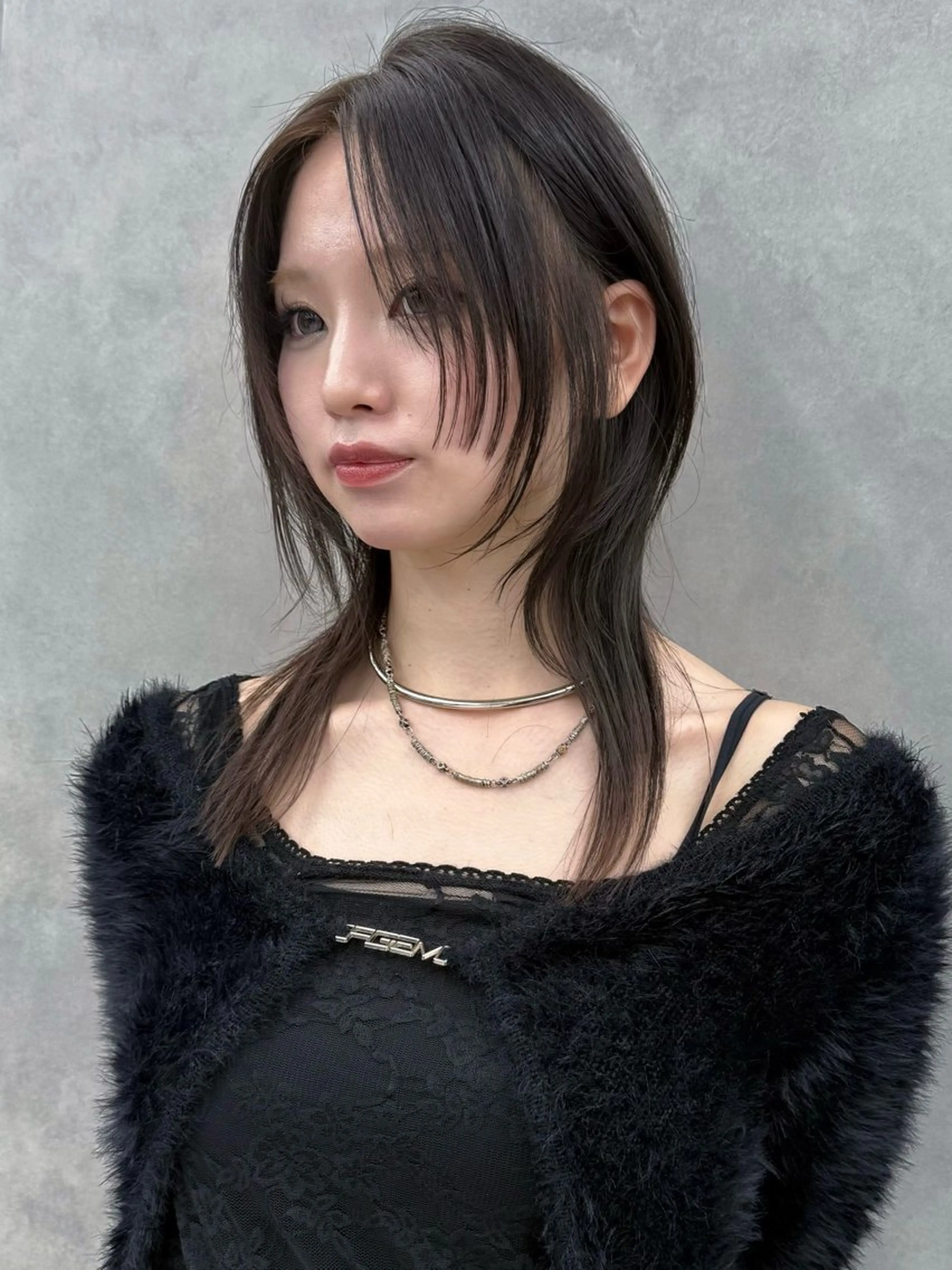 ミディアム ハッシュカット 似合わせカット Todaのヘアスタイル