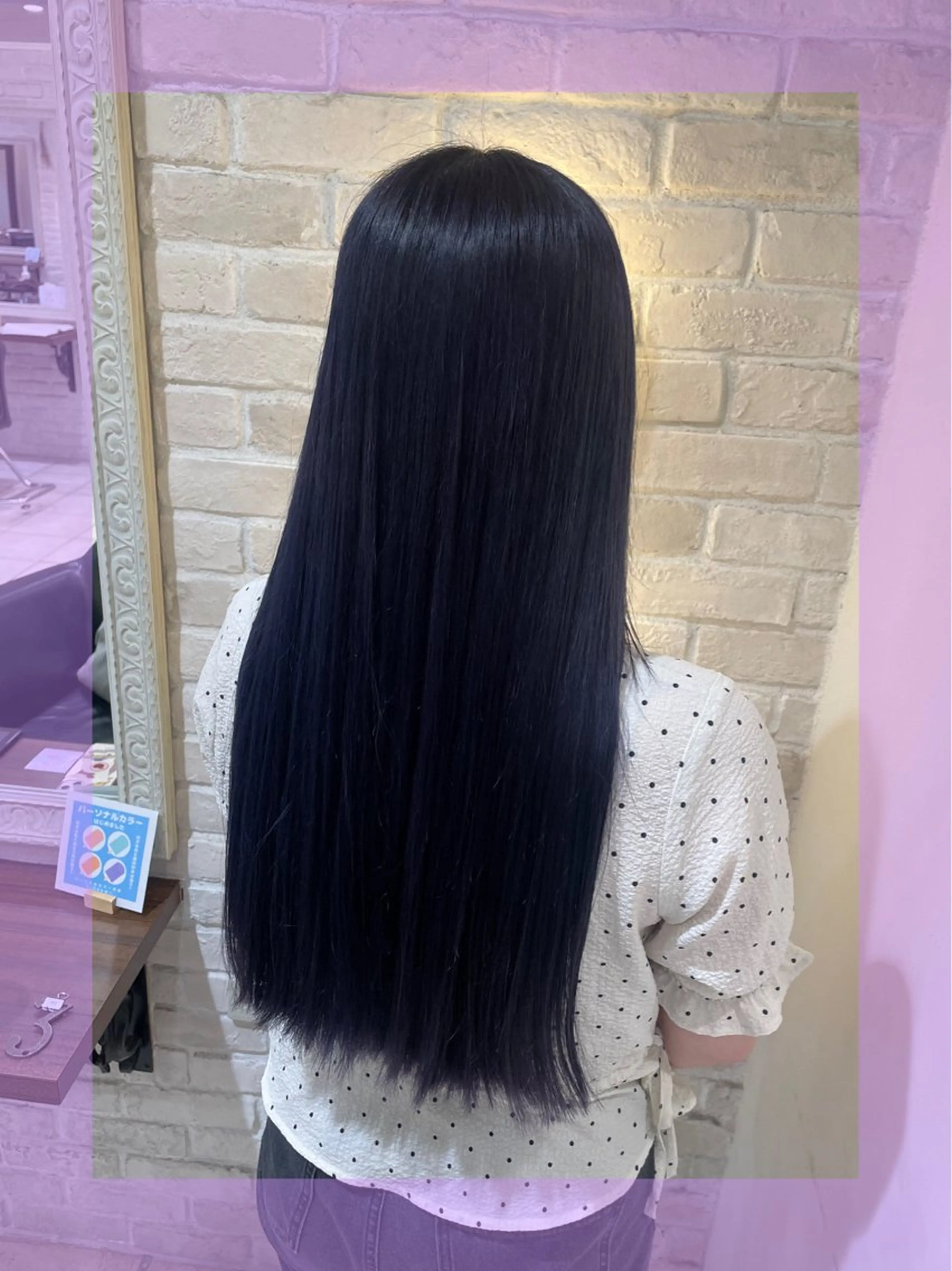 ロング カラー ヘアアレンジ パープルカラー ブリーチ♡メンズ マッシュ♡MIUのヘアスタイル