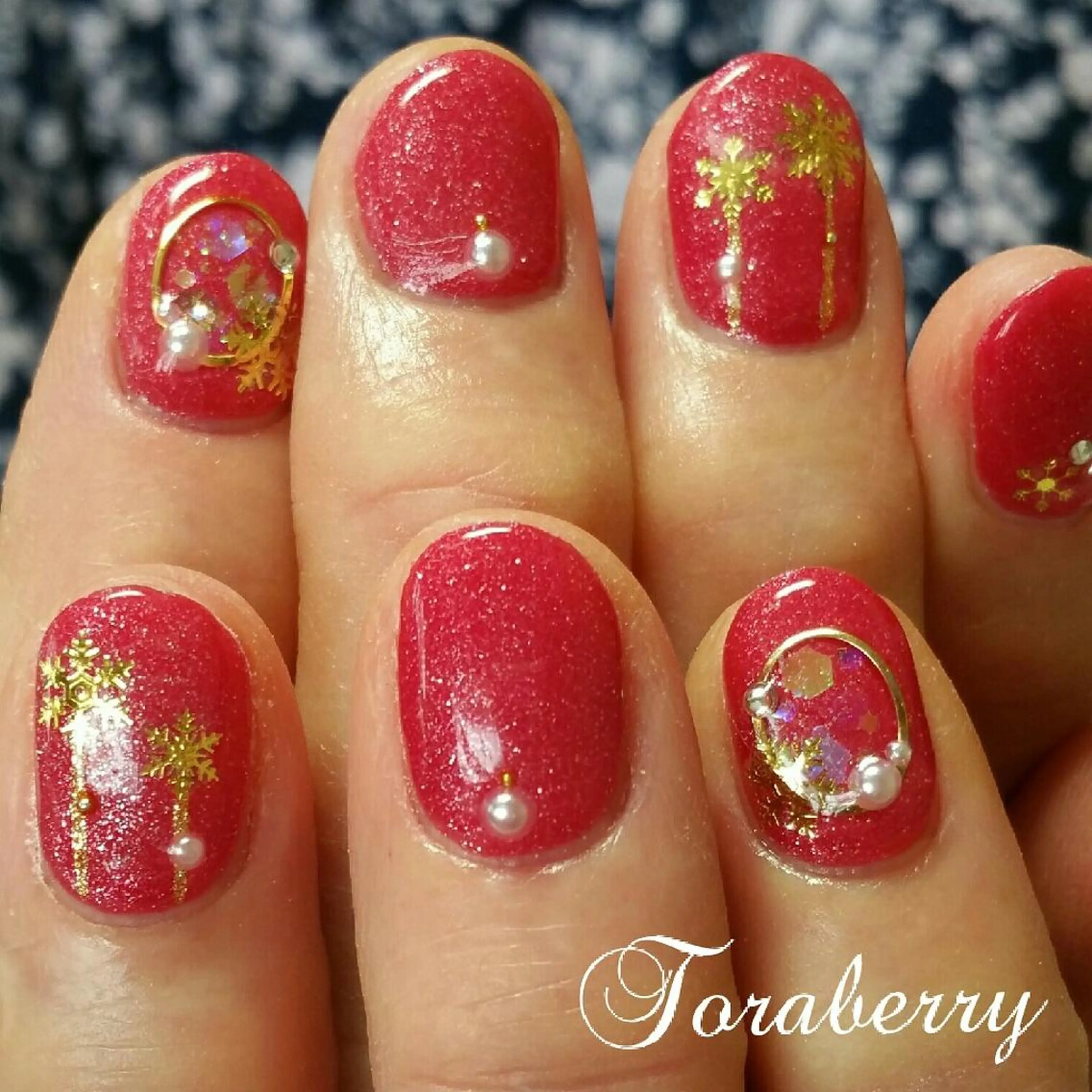 ネイル 冬ネイル クリスマス ハンドネイル ネイリスト なつみのネイルデザイン