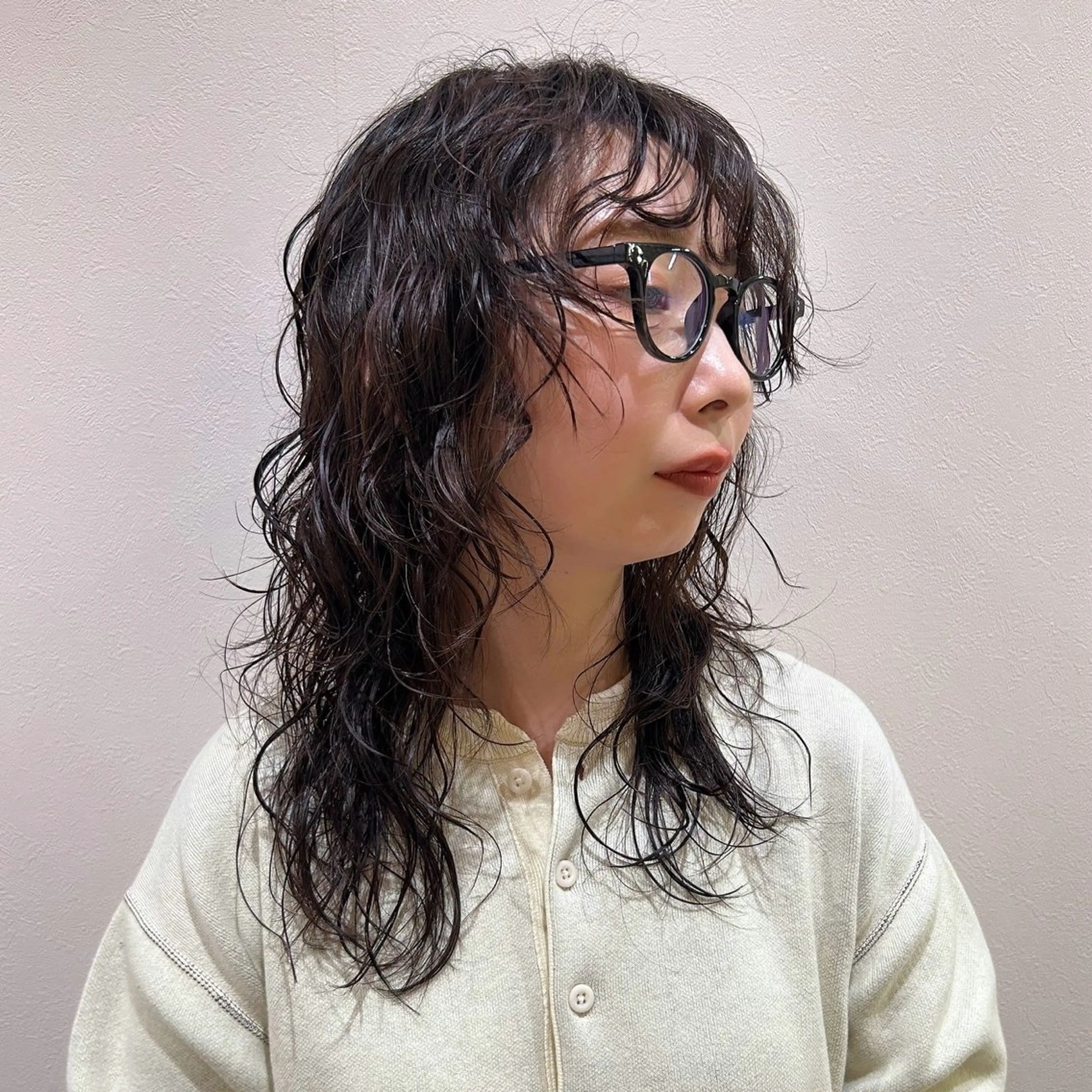 ロング パーマ カット パーマ 横浜カラー/ブリーチ SAKI💫のヘアスタイル