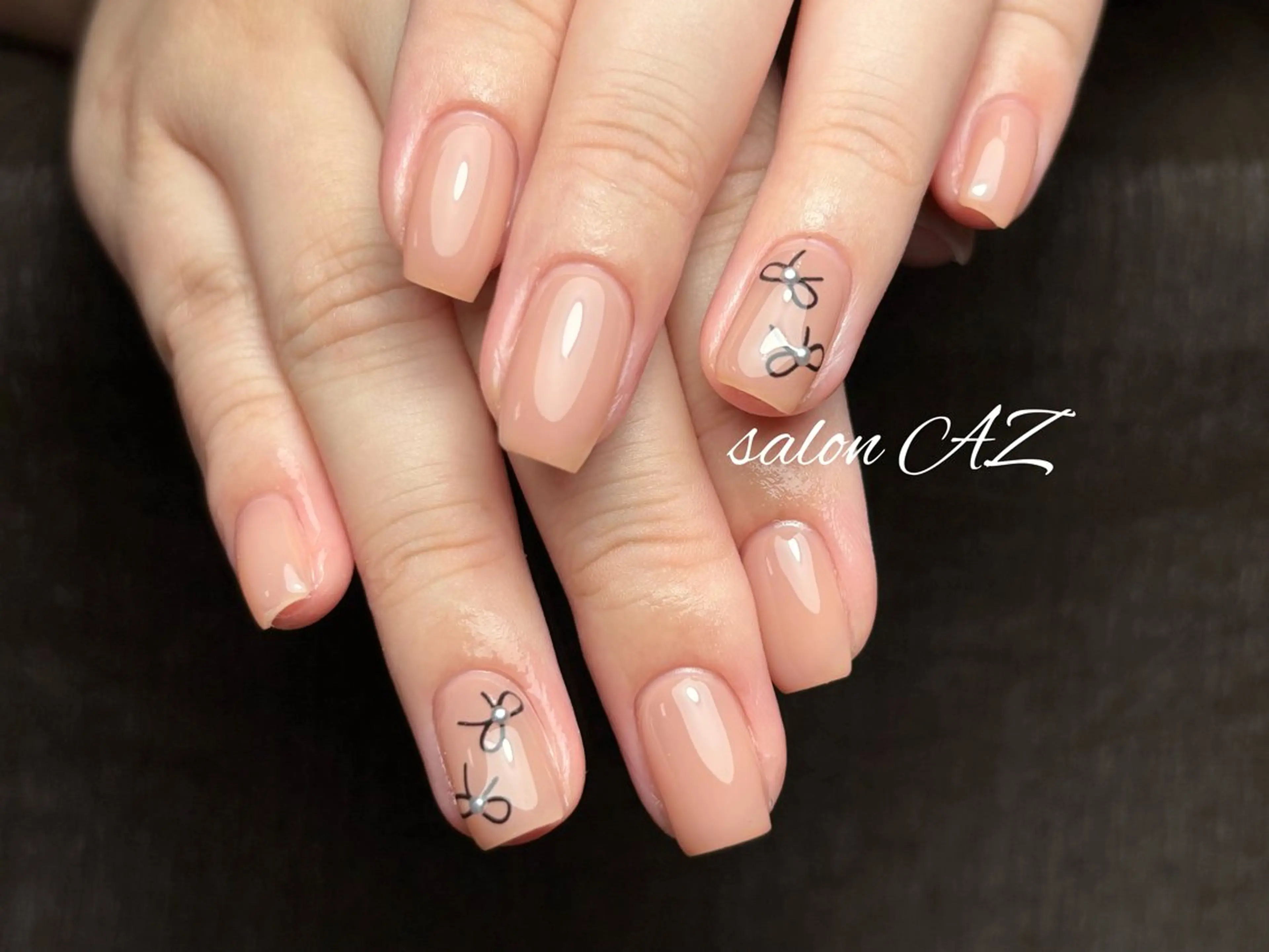 ネイル アートネイル 長さ出し フットネイル フレンチネイル ジェルネイル salon AZのネイルデザイン