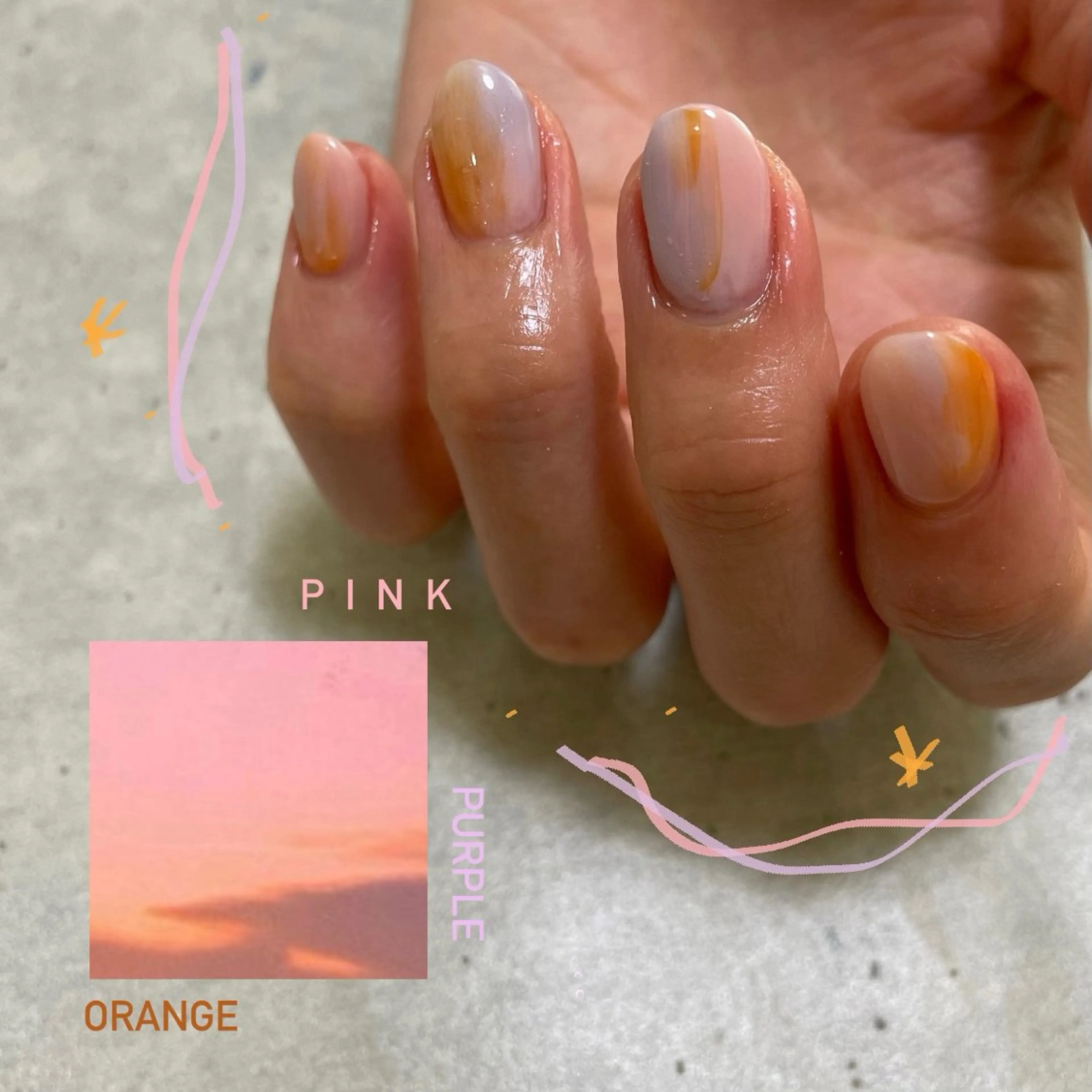 ネイル ハンドネイル RooM tani /個性派ニュアンスのネイルデザイン