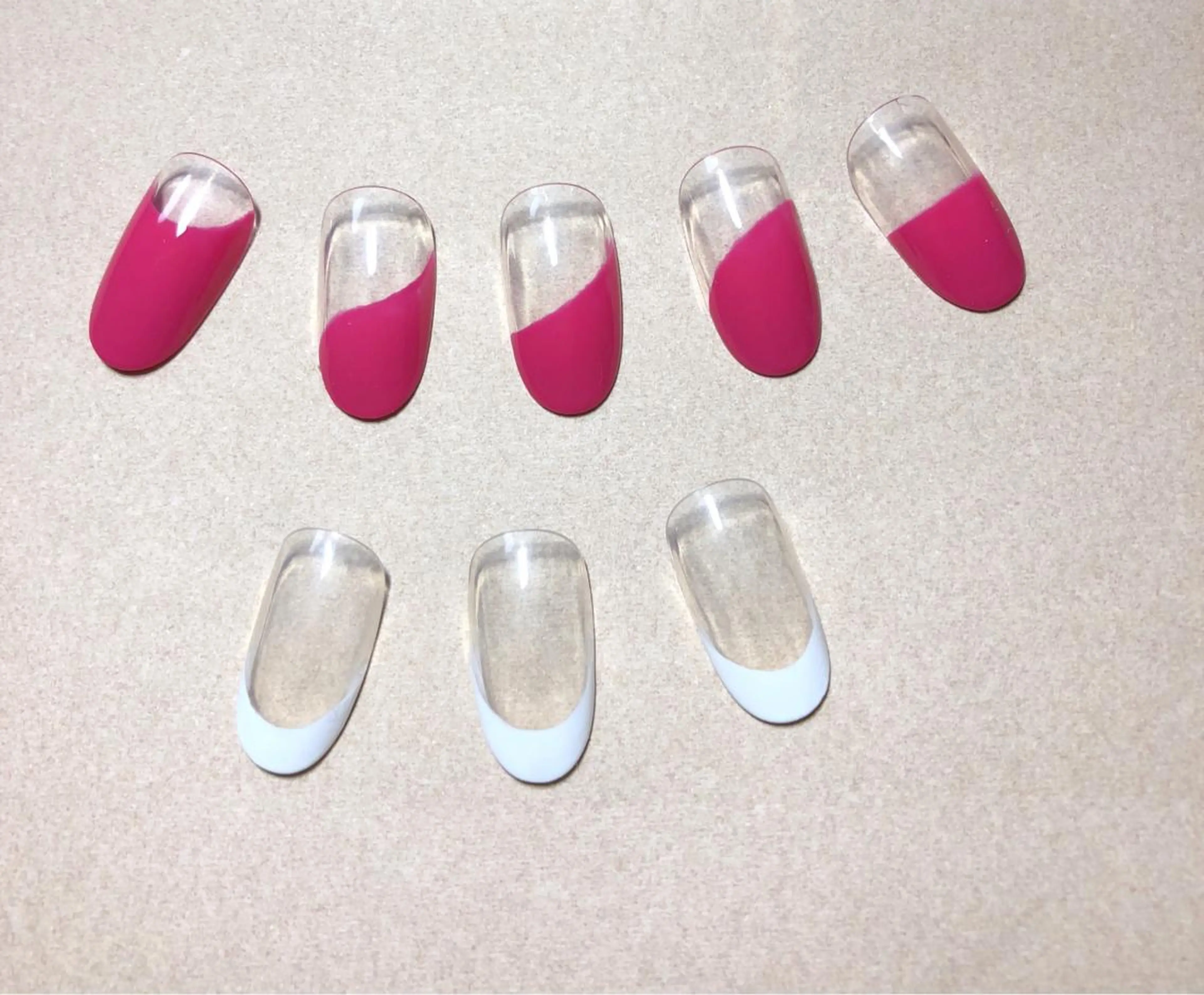 ネイル フレンチネイル ラメ(グリッター) ストーンネイル ハンドネイル 遊津 美来のネイルデザイン