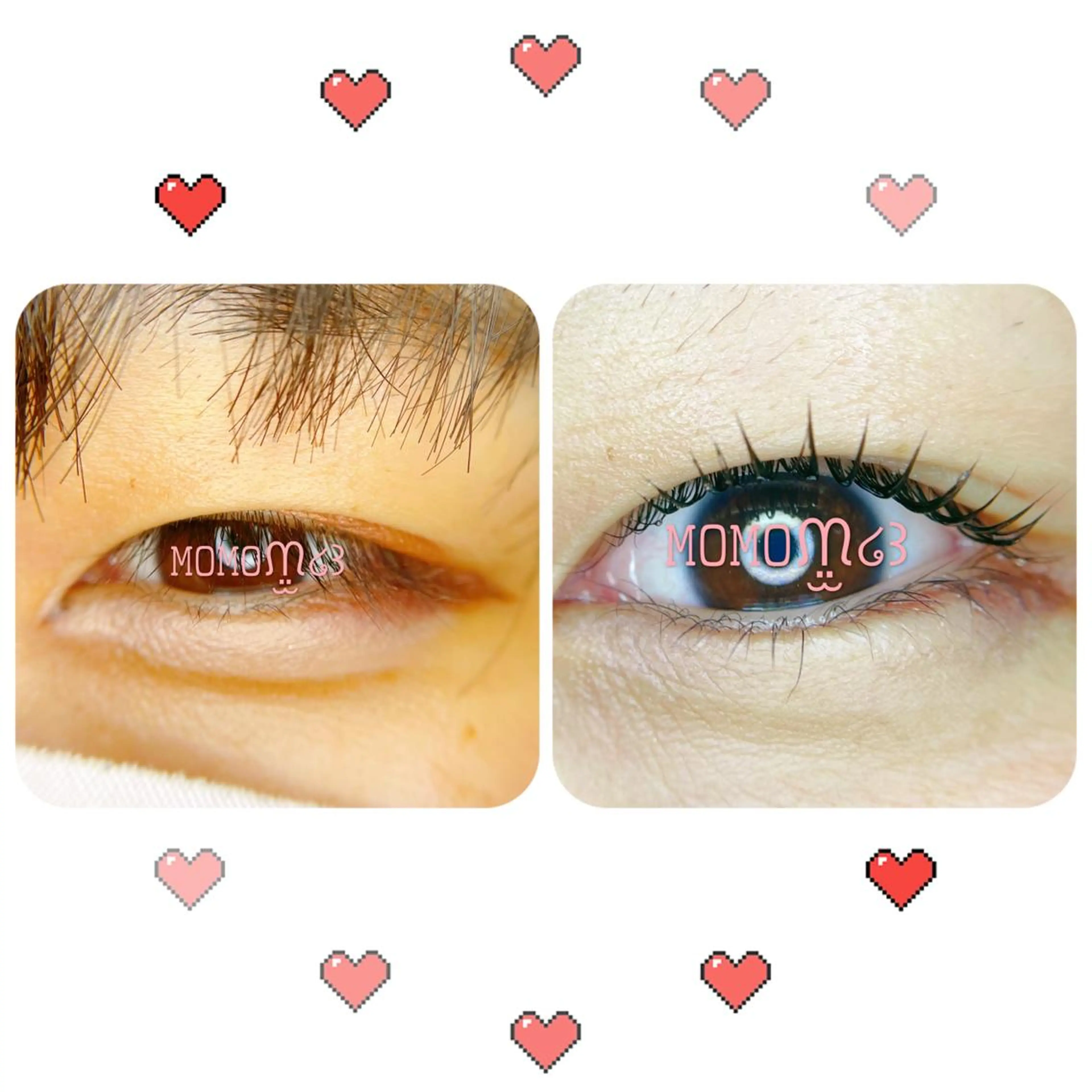 マツエク・マツパ フラットラッシュ ナチュラル パリジェンヌラッシュリフト 下まつげエクステ 一重×まつ毛パーマ モテデザインのプロ モモ🍑のマツエク・マツパデザイン