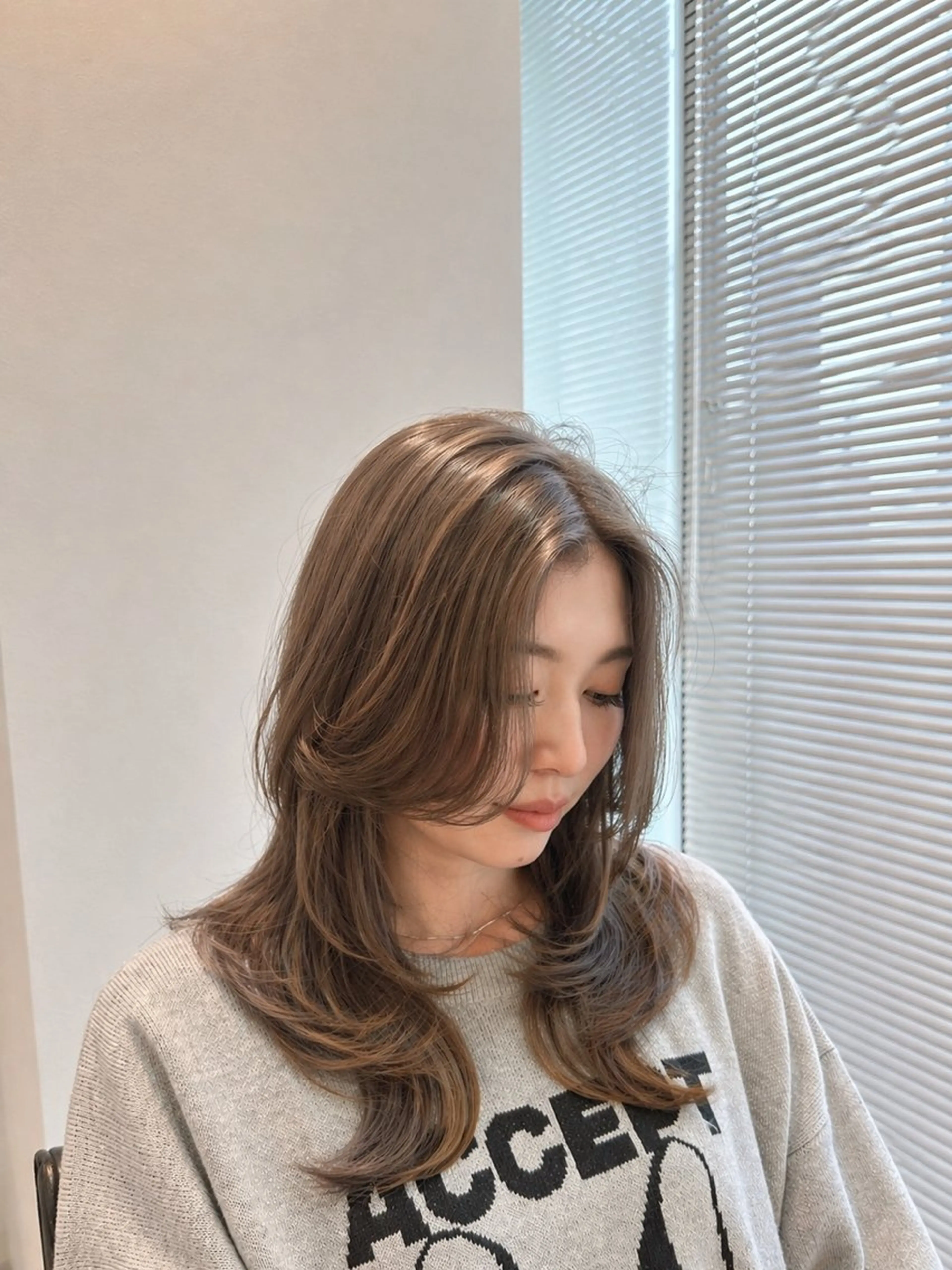 ロング ハイレイヤー レイヤーカット カット ヘアカラー レイヤー/顔周り たすけのヘアスタイル